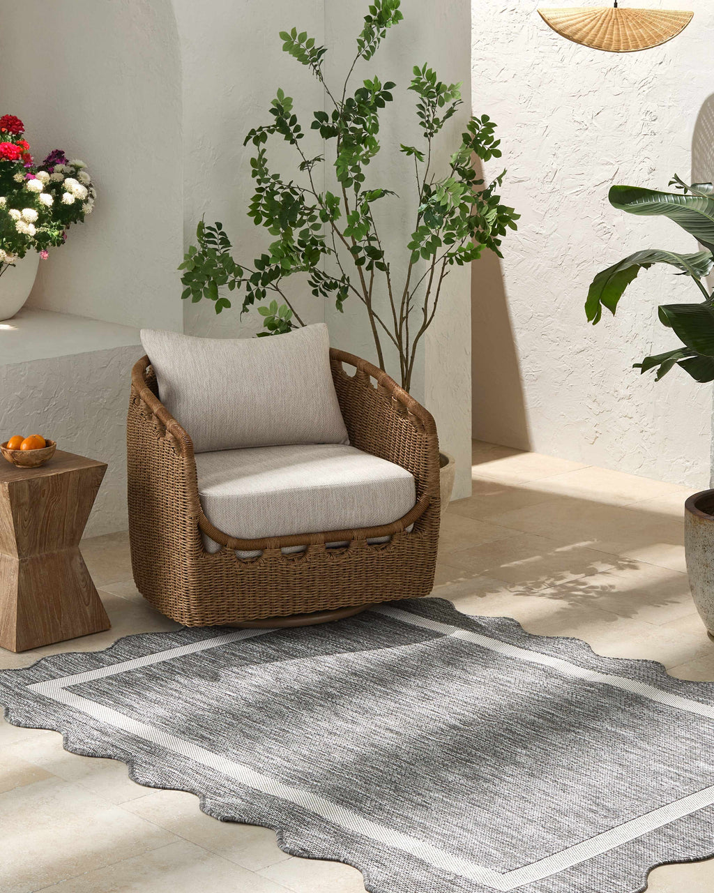 Varro Charcoal Outdoor Area Rug