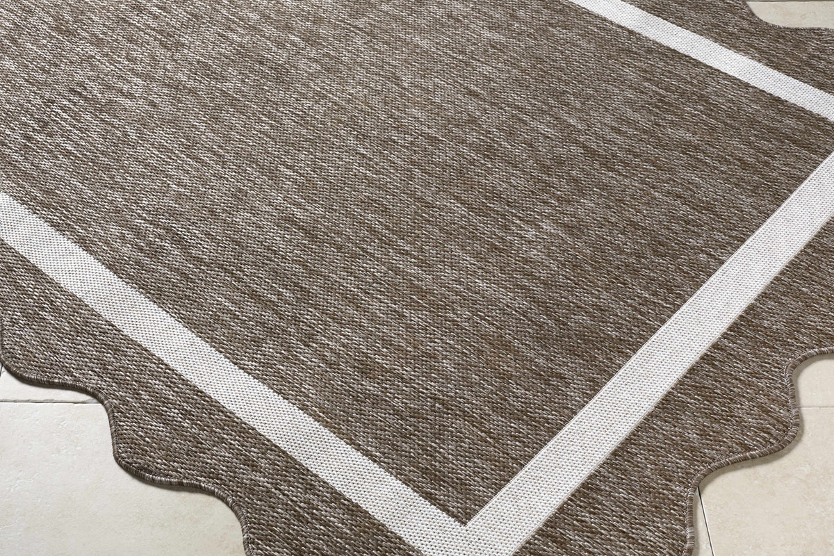Varro Dark Brown Outdoor Area Rug