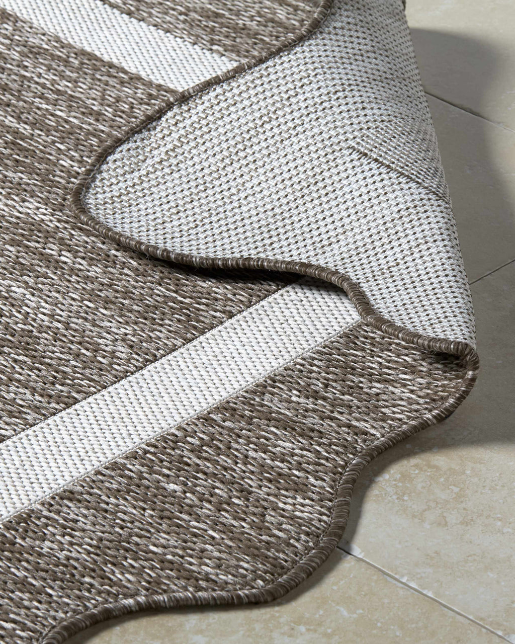 Varro Dark Brown Outdoor Area Rug