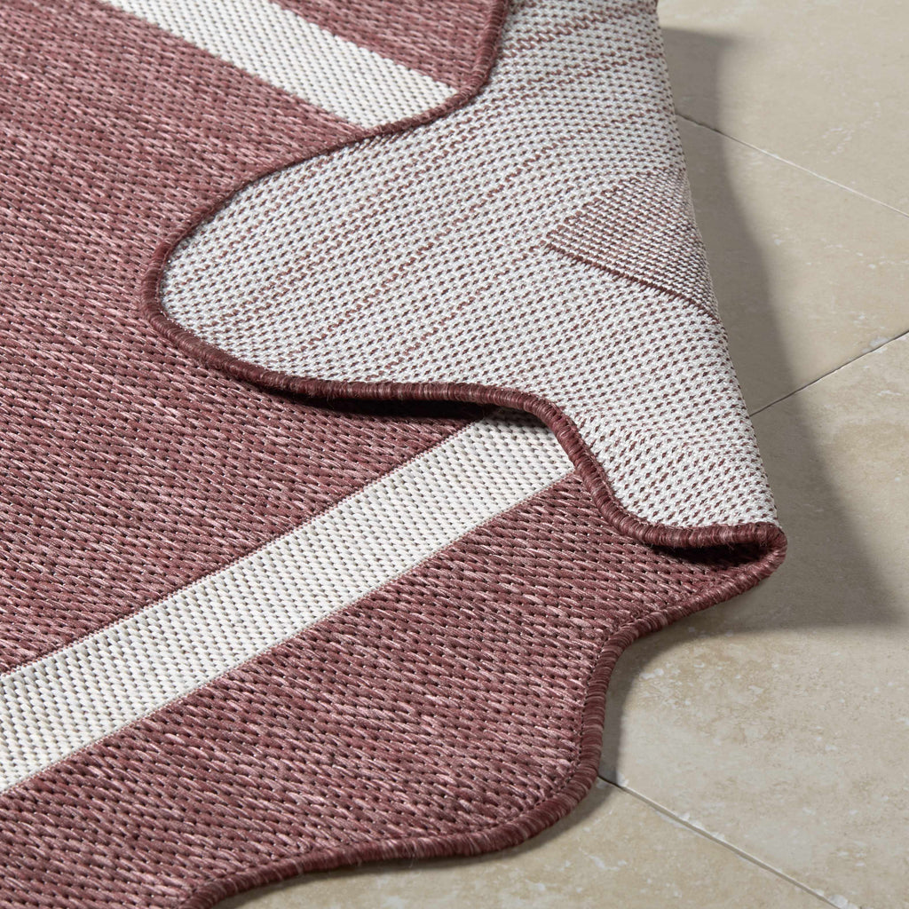 Varro Burgundy Outdoor Area Rug
