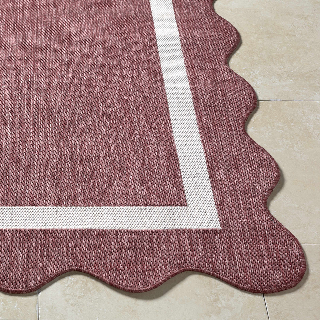 Varro Burgundy Outdoor Area Rug