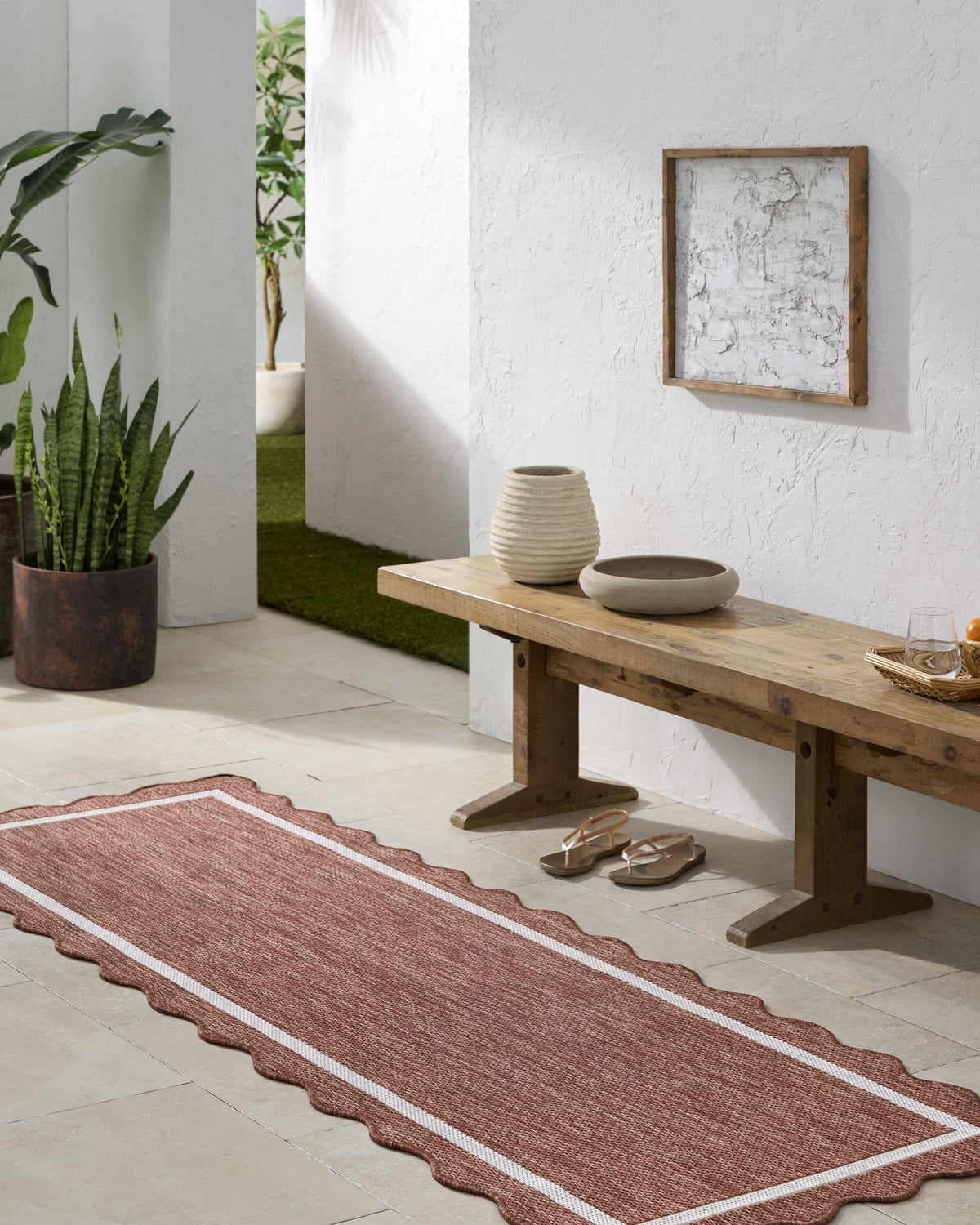 Varro Cream Outdoor Area Rug