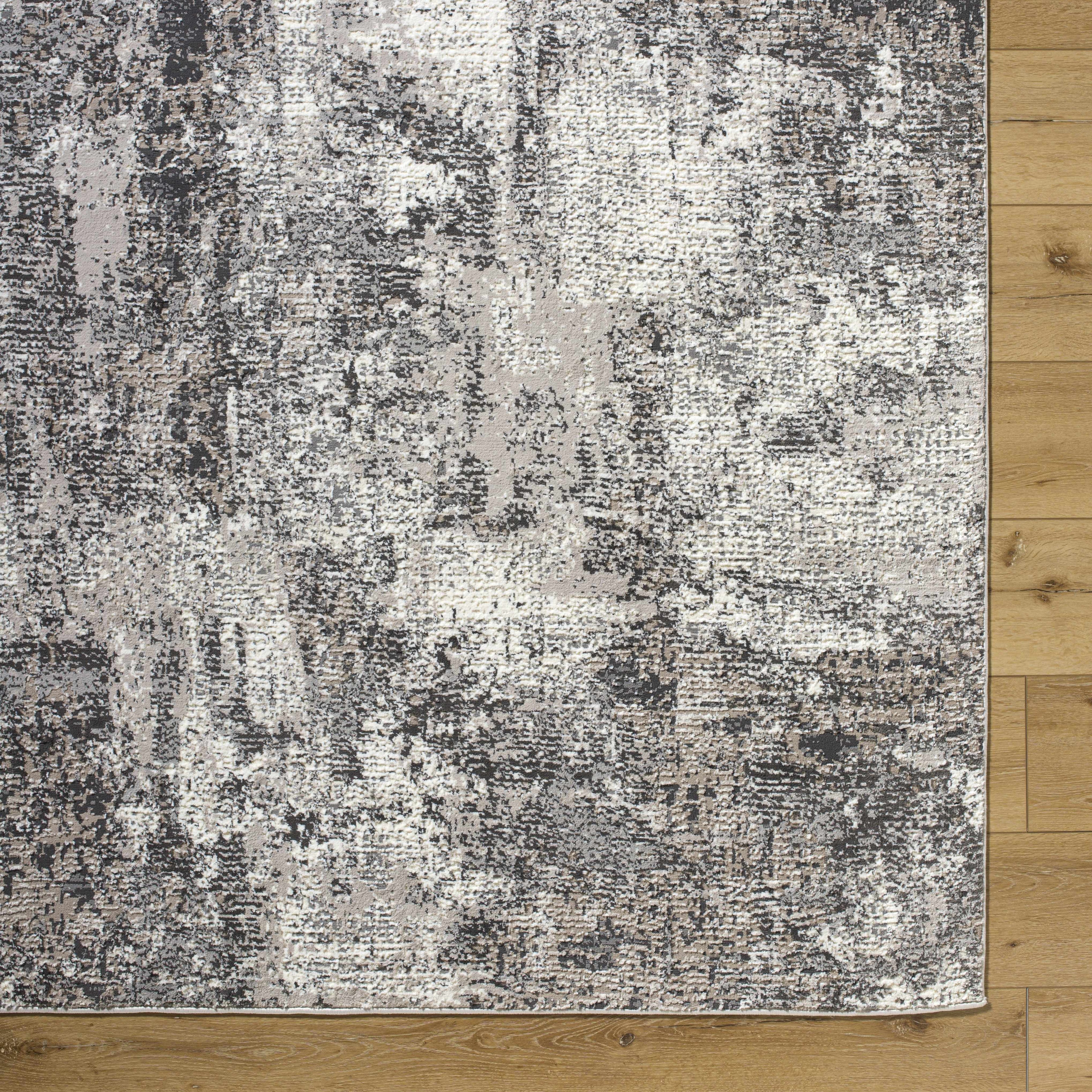 Velez 3D Rock Pattern Washable Rug