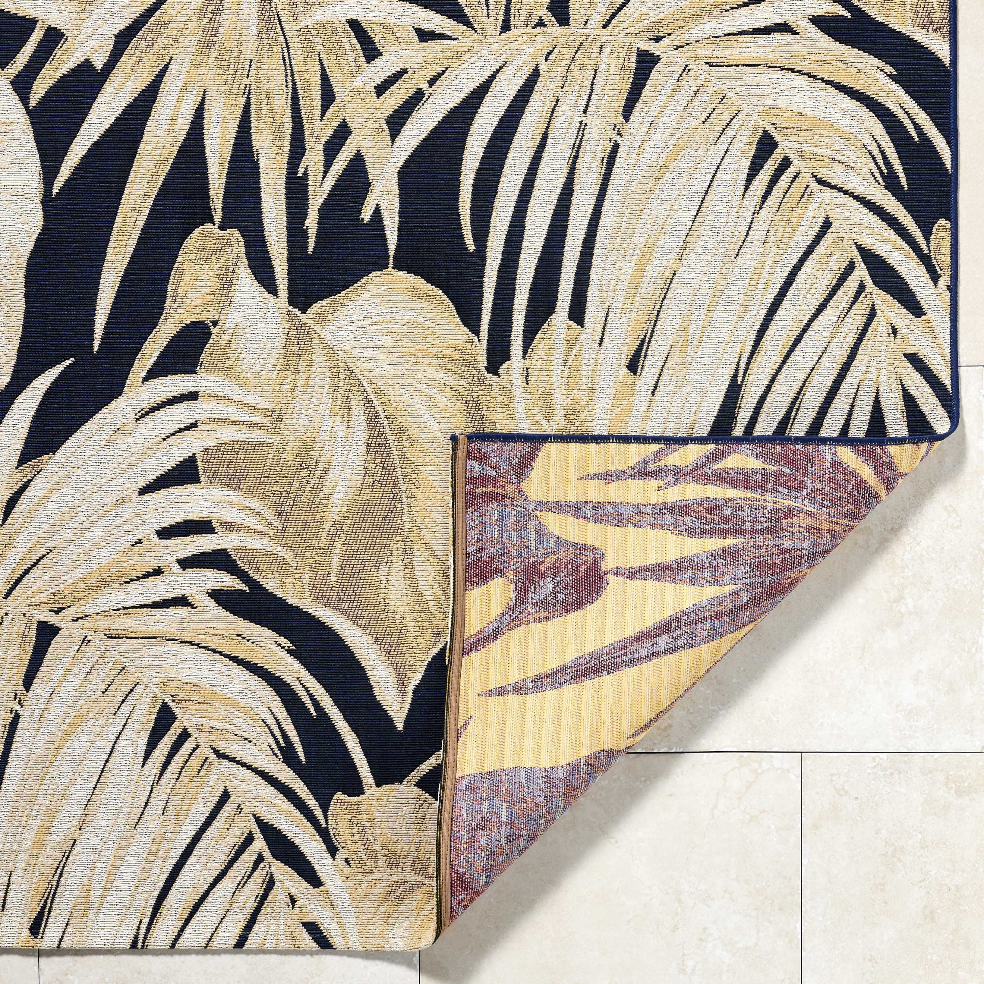 Amirah Midnight Blue Outdoor Area Rug