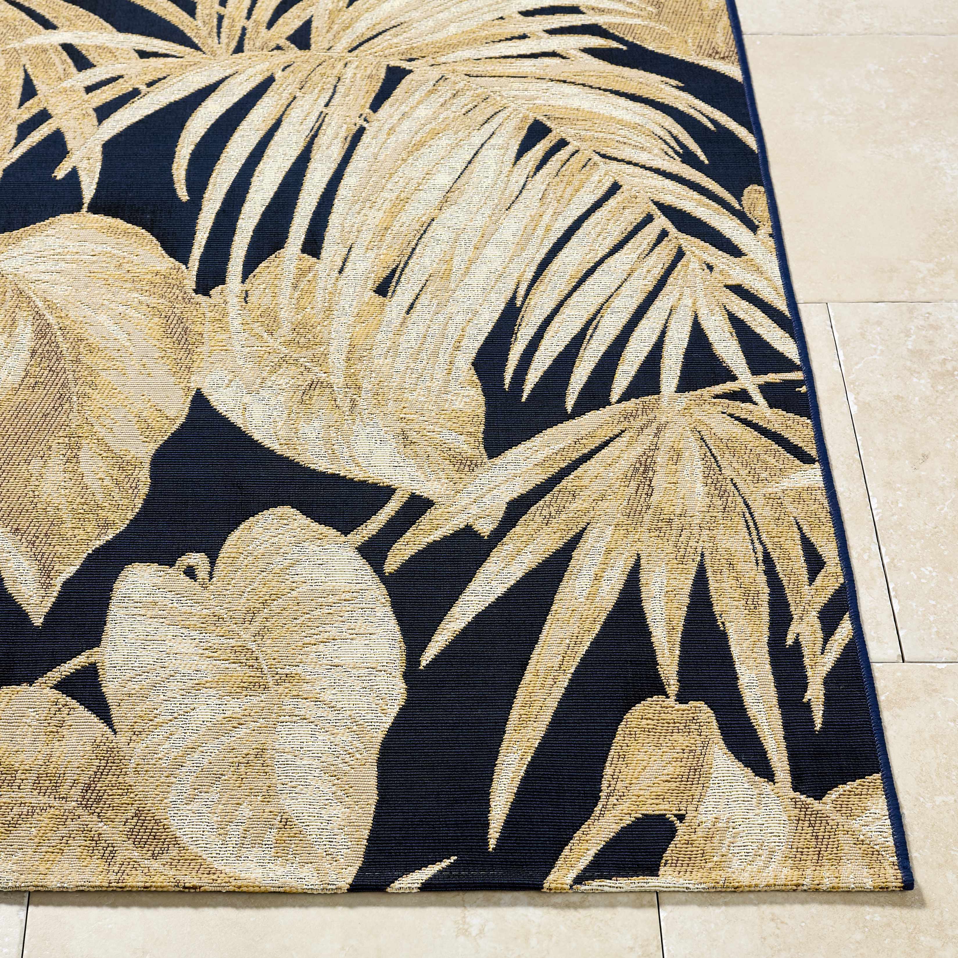 Amirah Midnight Blue Outdoor Area Rug