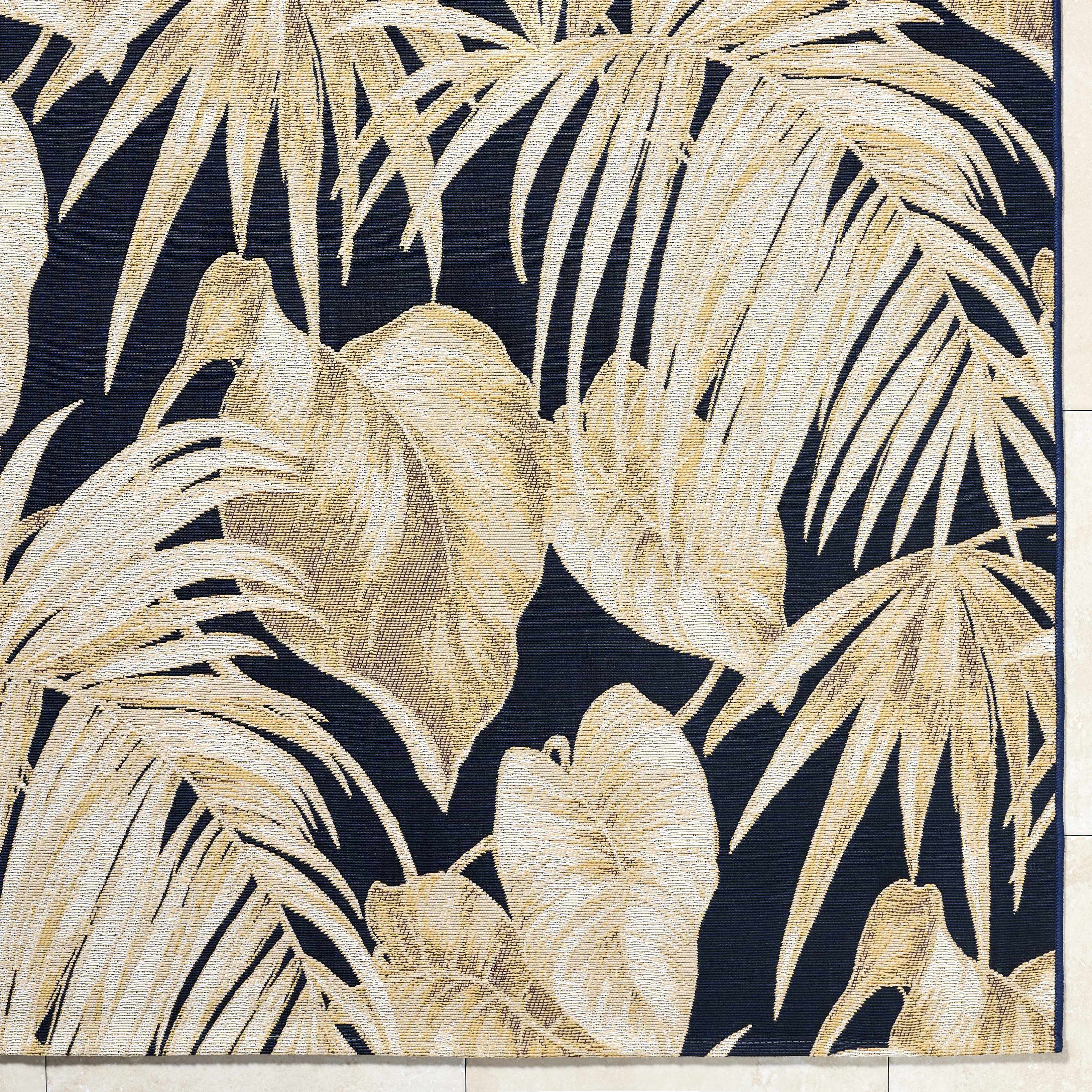 Amirah Midnight Blue Outdoor Area Rug