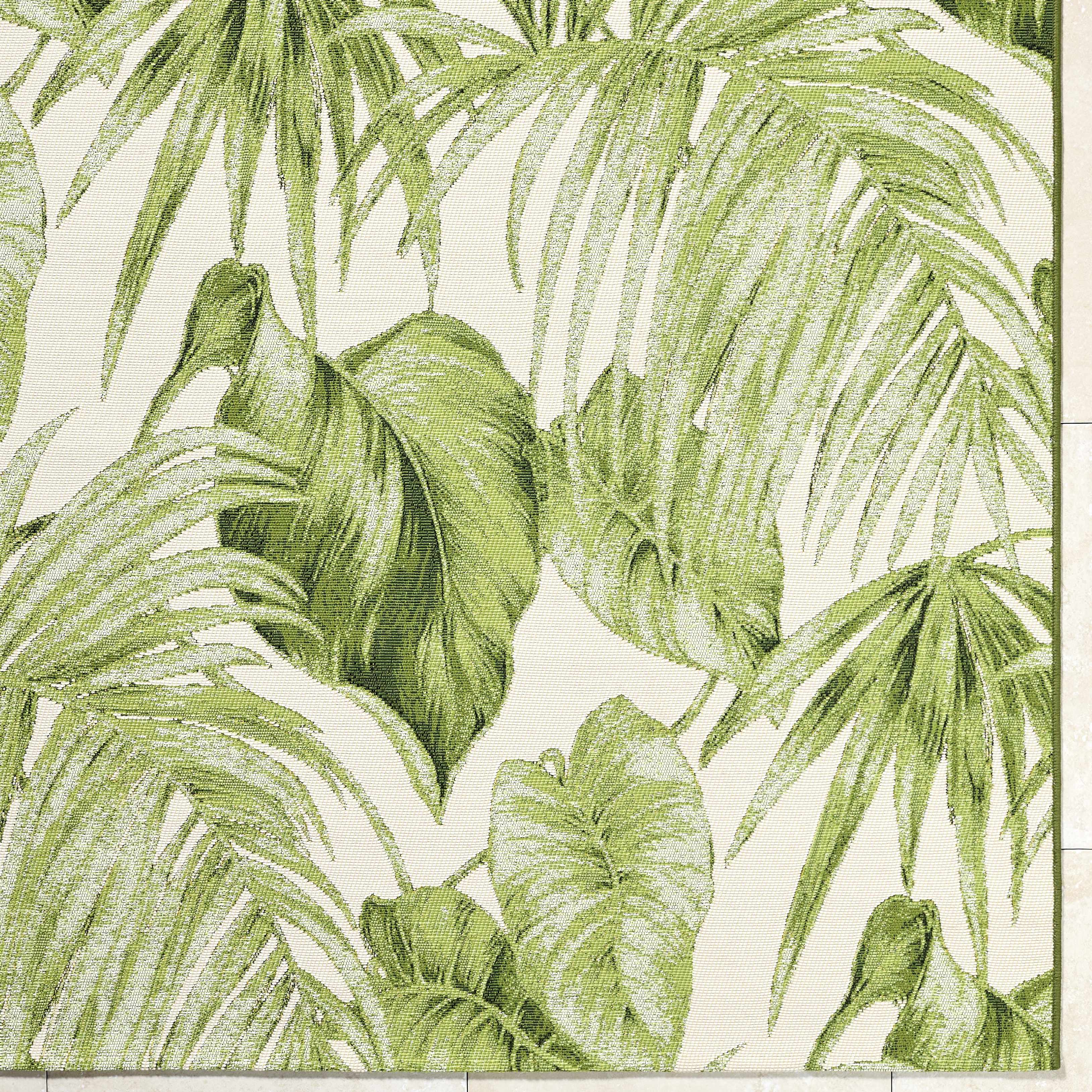 Amirah Green Outdoor Area Rug