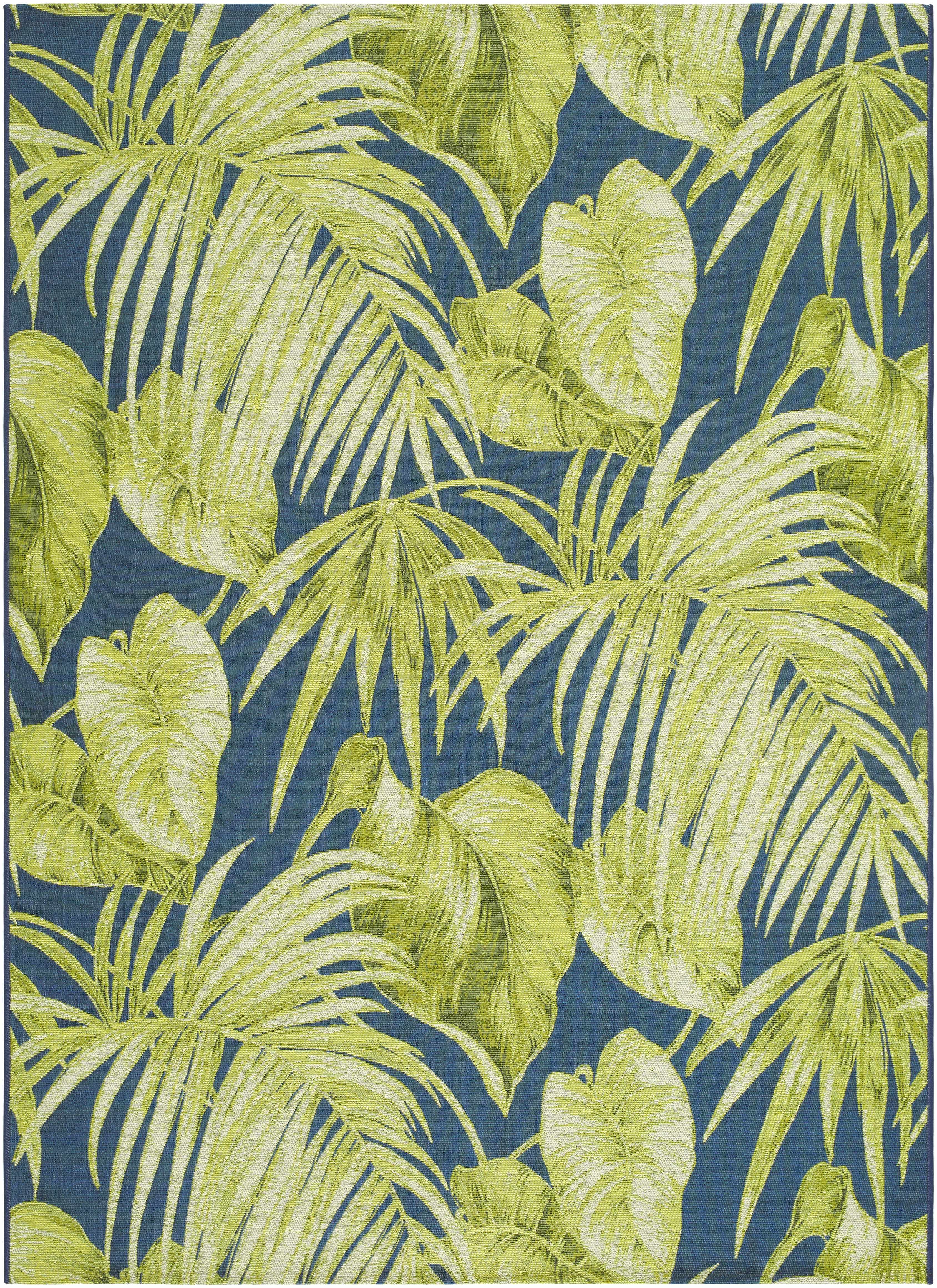 Amirah Teal Outdoor Area Rug
