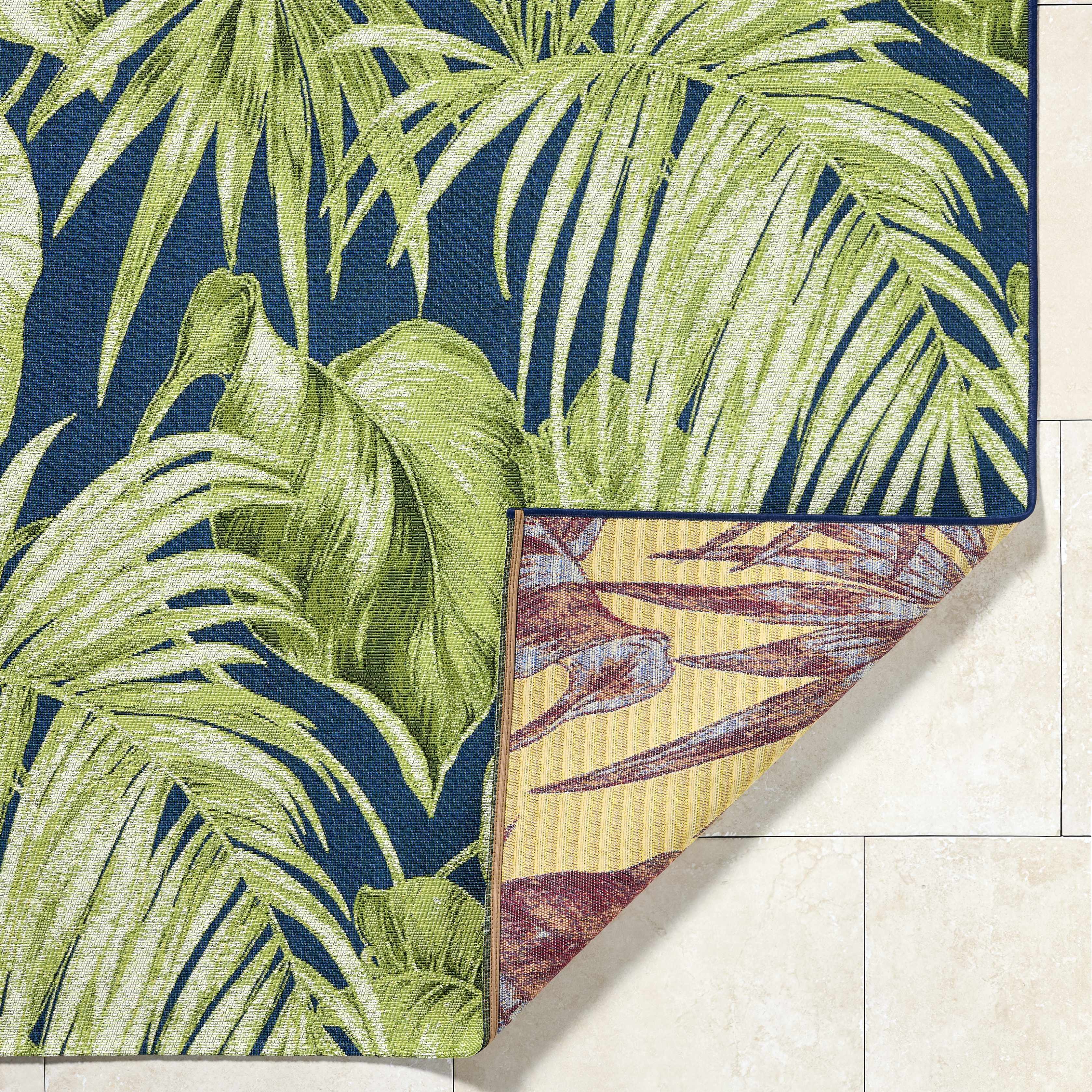Amirah Teal Outdoor Area Rug