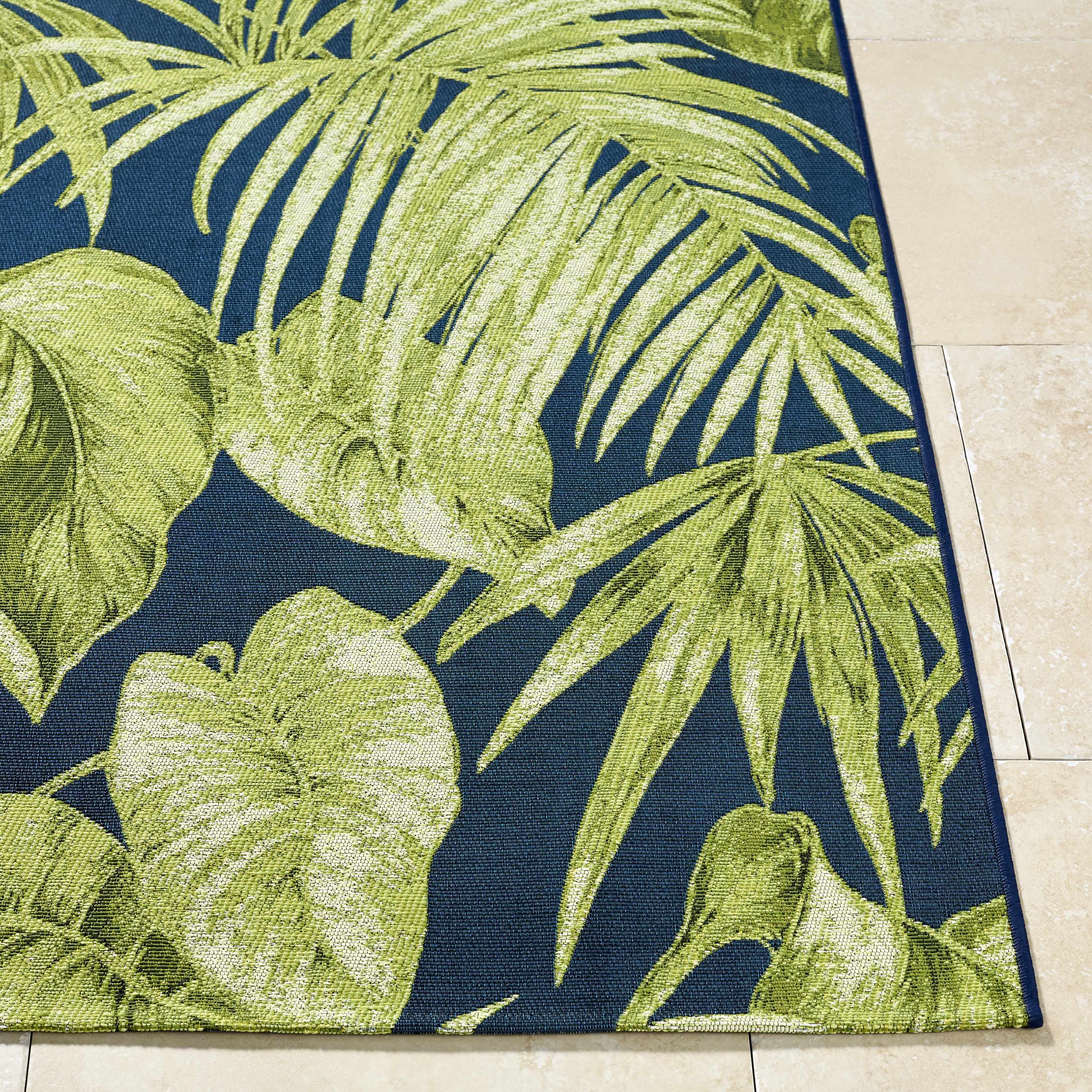Amirah Teal Outdoor Area Rug