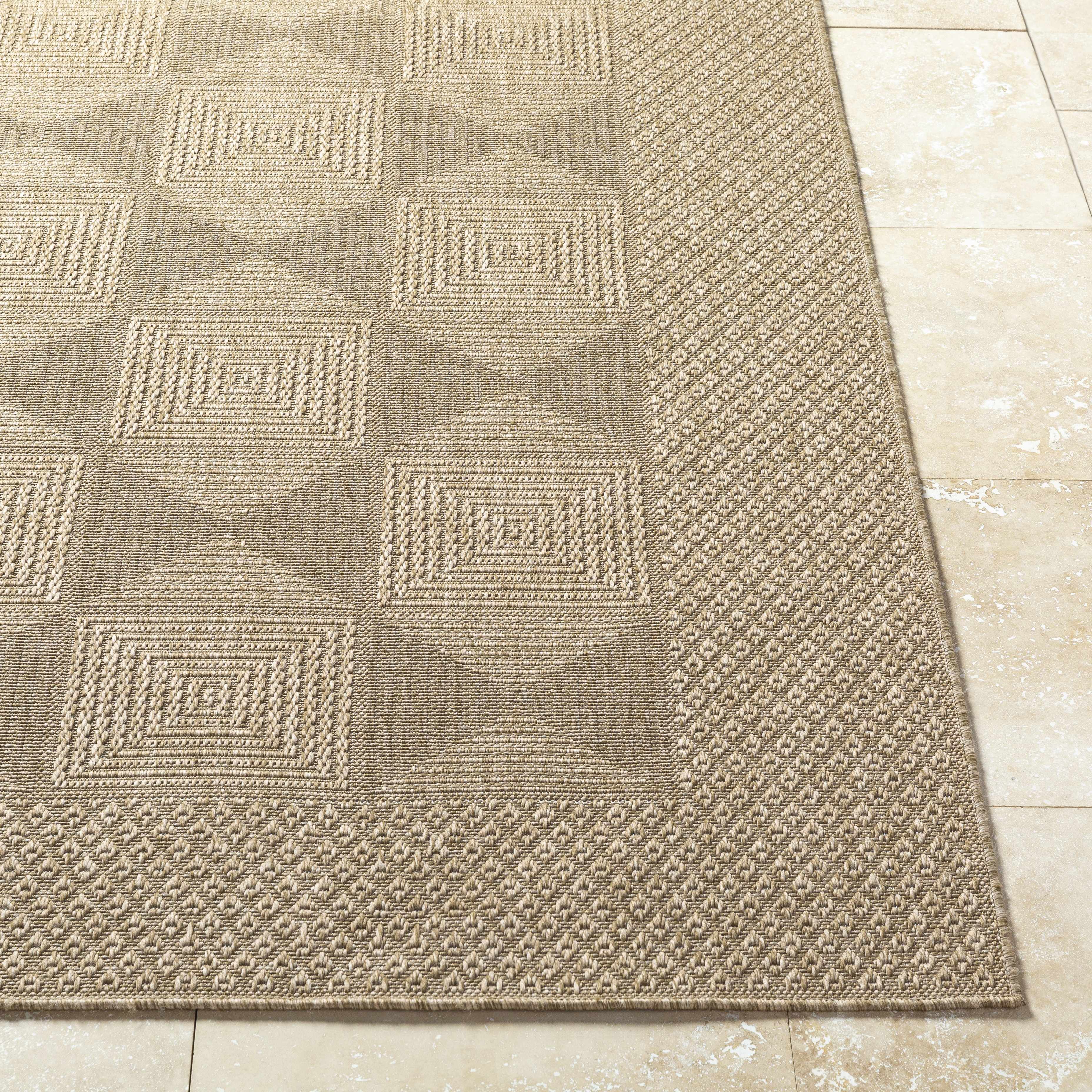 Anabia Brown Outdoor Area Rug