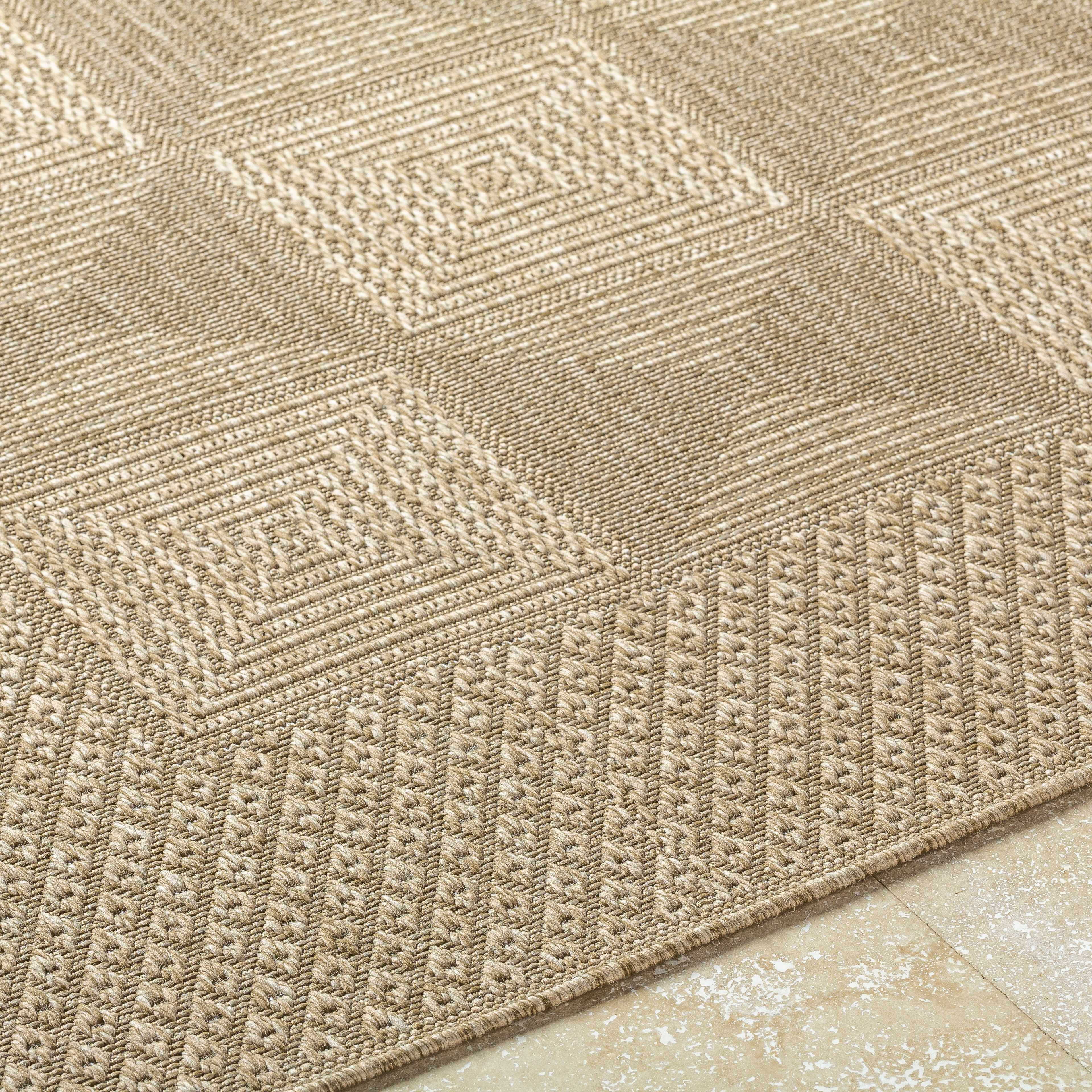 Anabia Brown Outdoor Area Rug