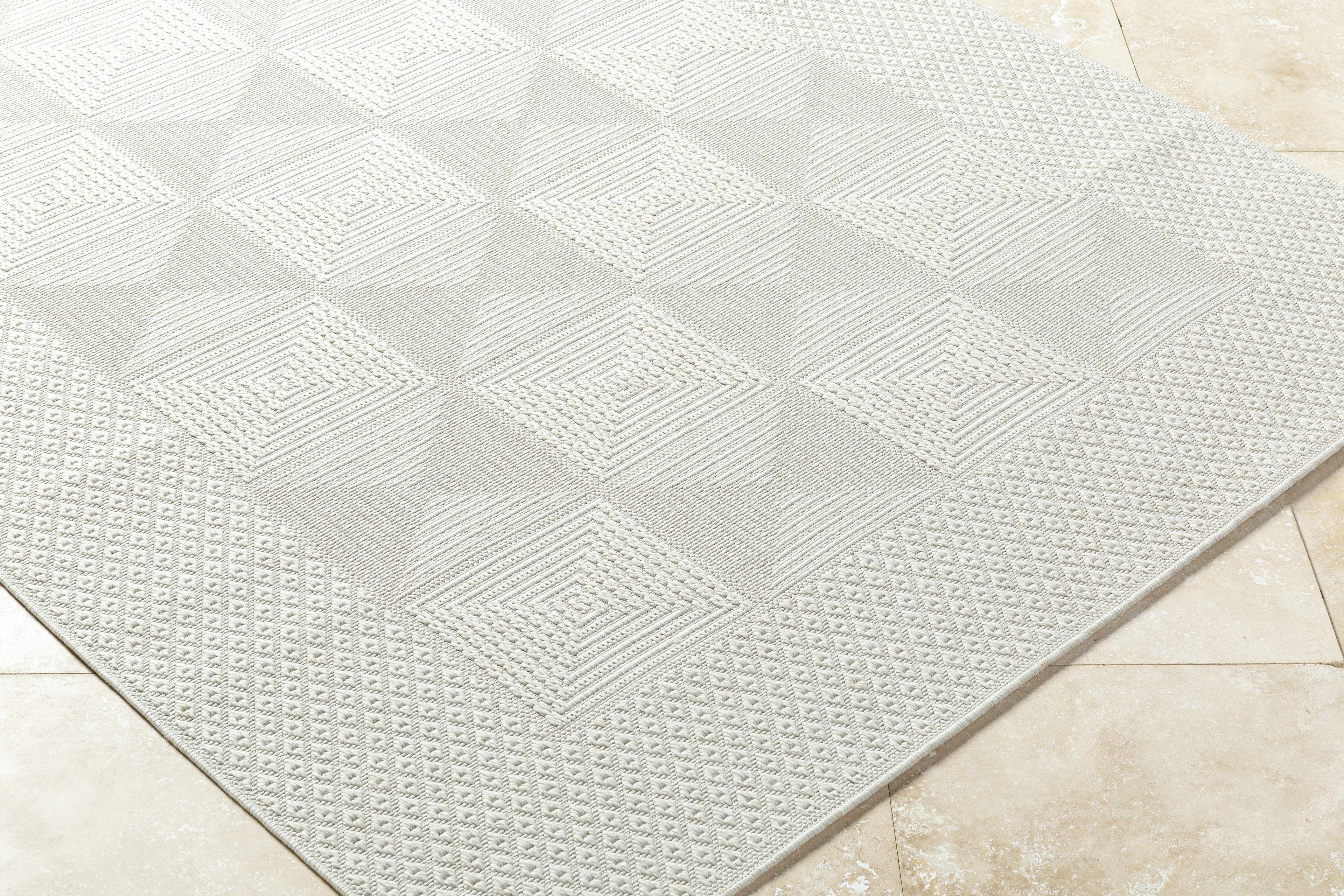 Anabia White Outdoor Area Rug