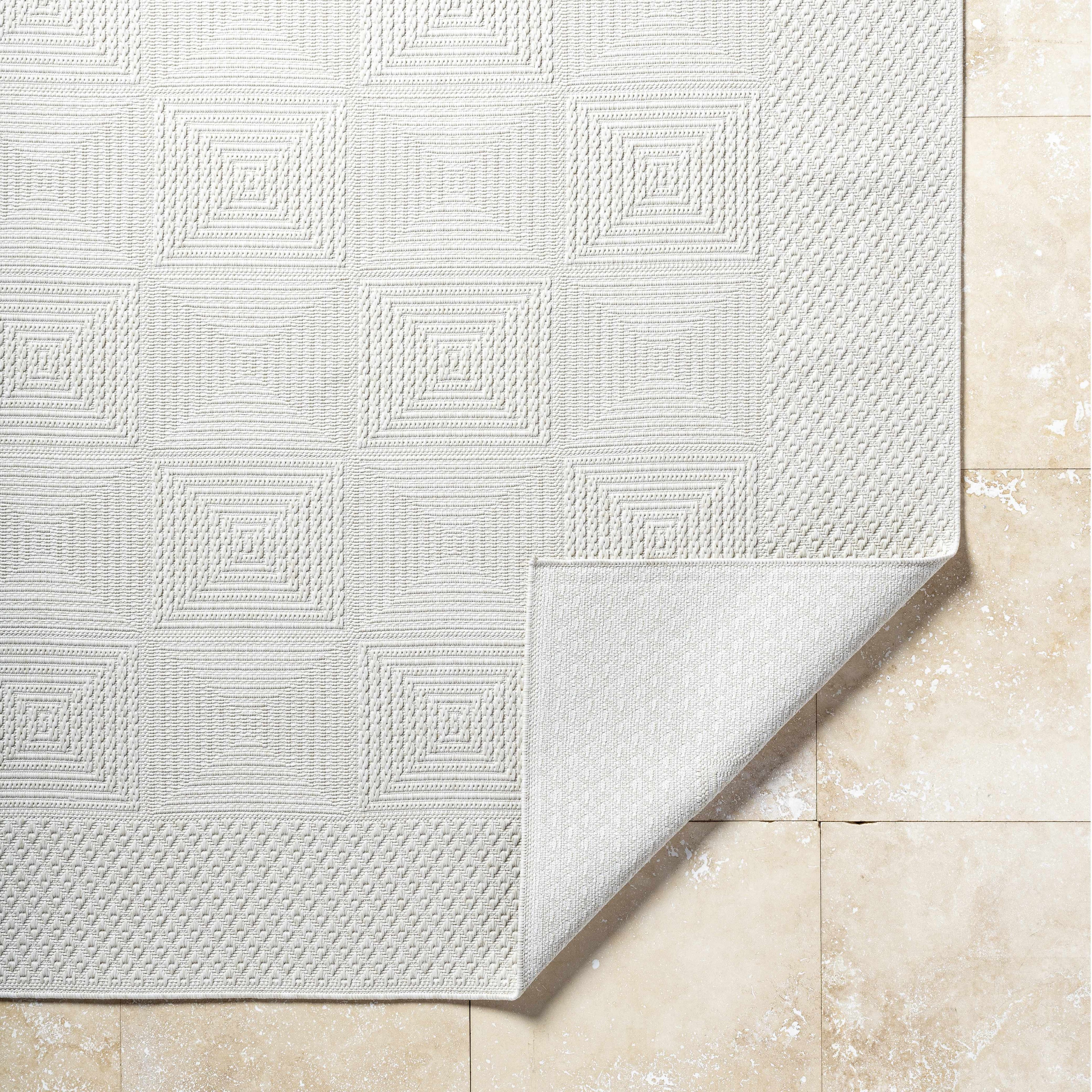 Anabia White Outdoor Area Rug