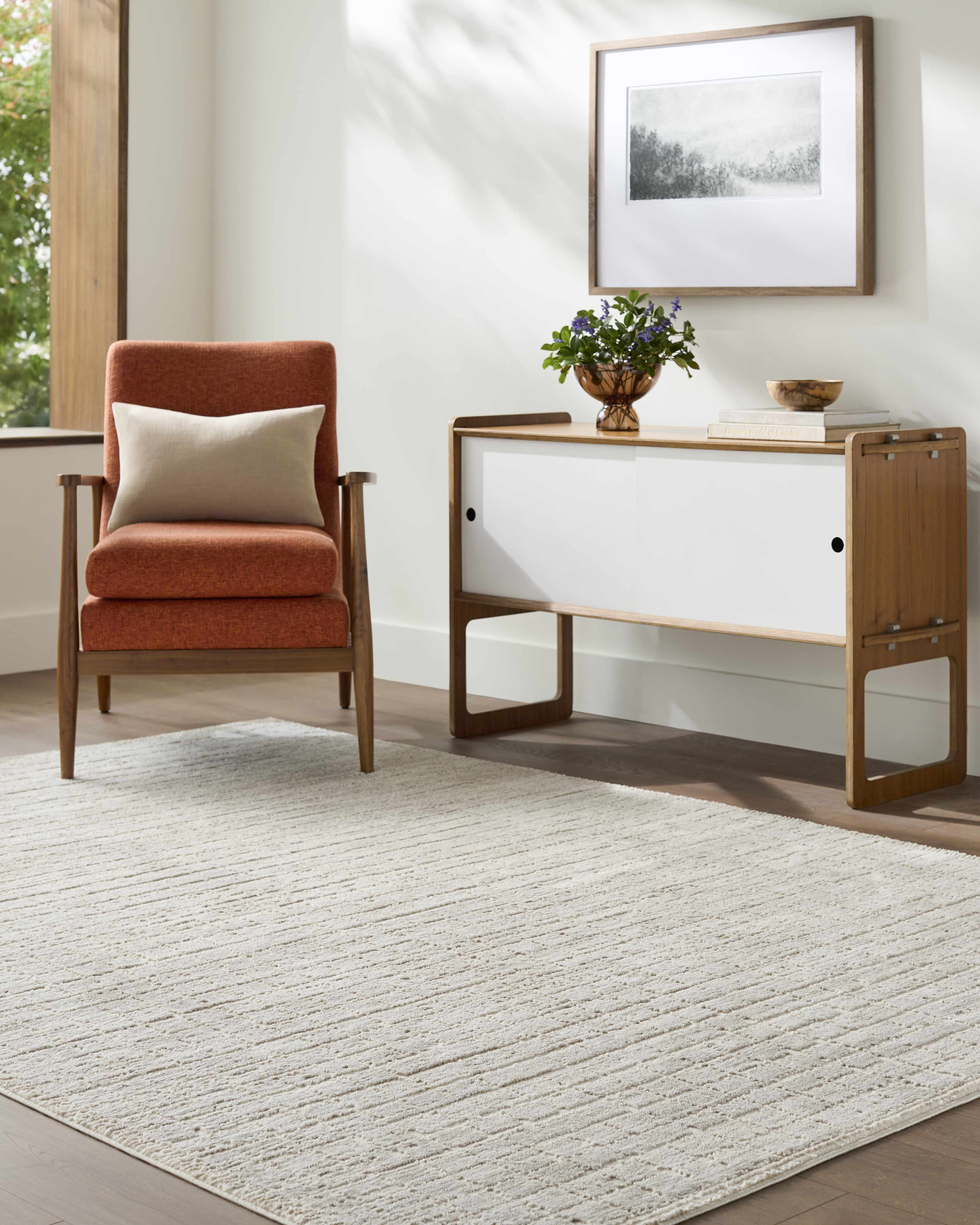 Arnulf 3D Textured Washable Rug