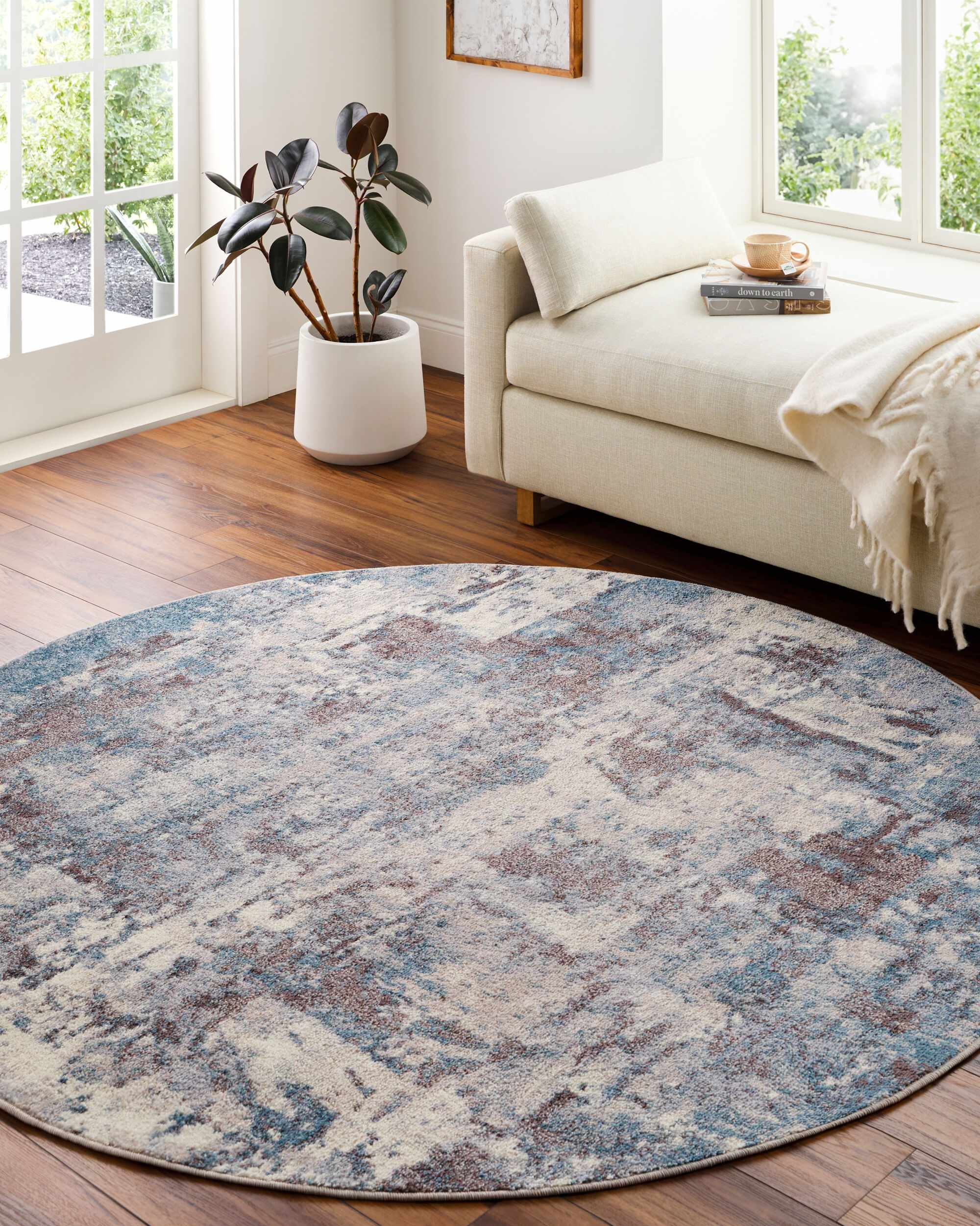 Netherfield Abstract Gray Rug