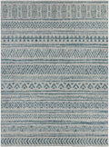 Novato Aqua All Over Pattern Performance Outdoor Rug