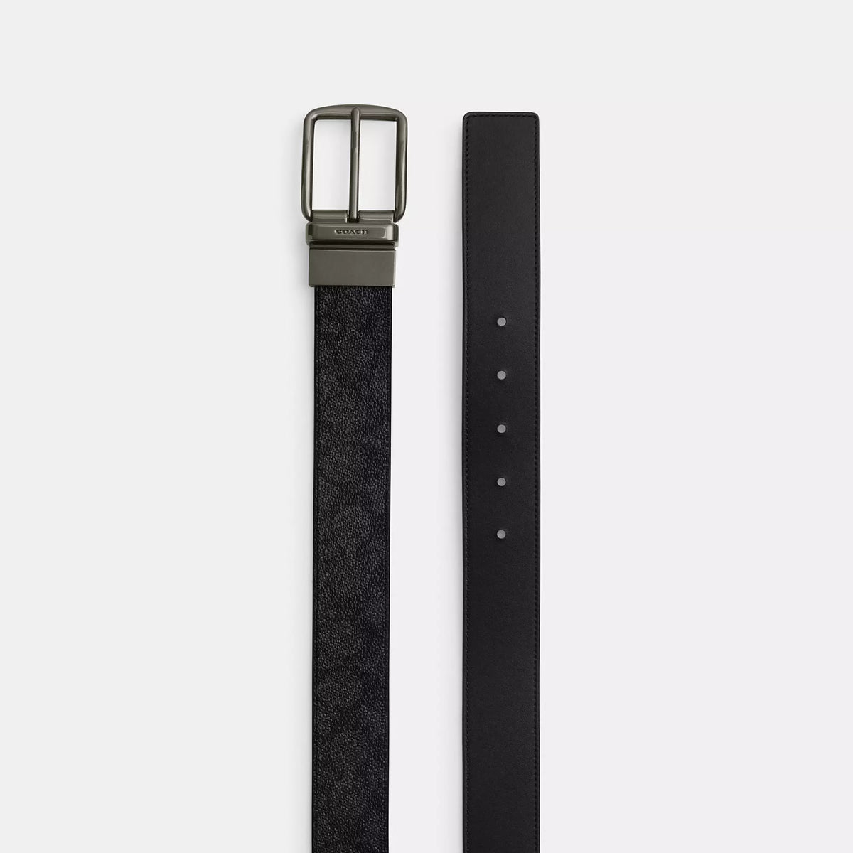 Coach Outlet Boxed Plaque And Harness Buckle Cut To Size Reversible Belt, 38 Mm