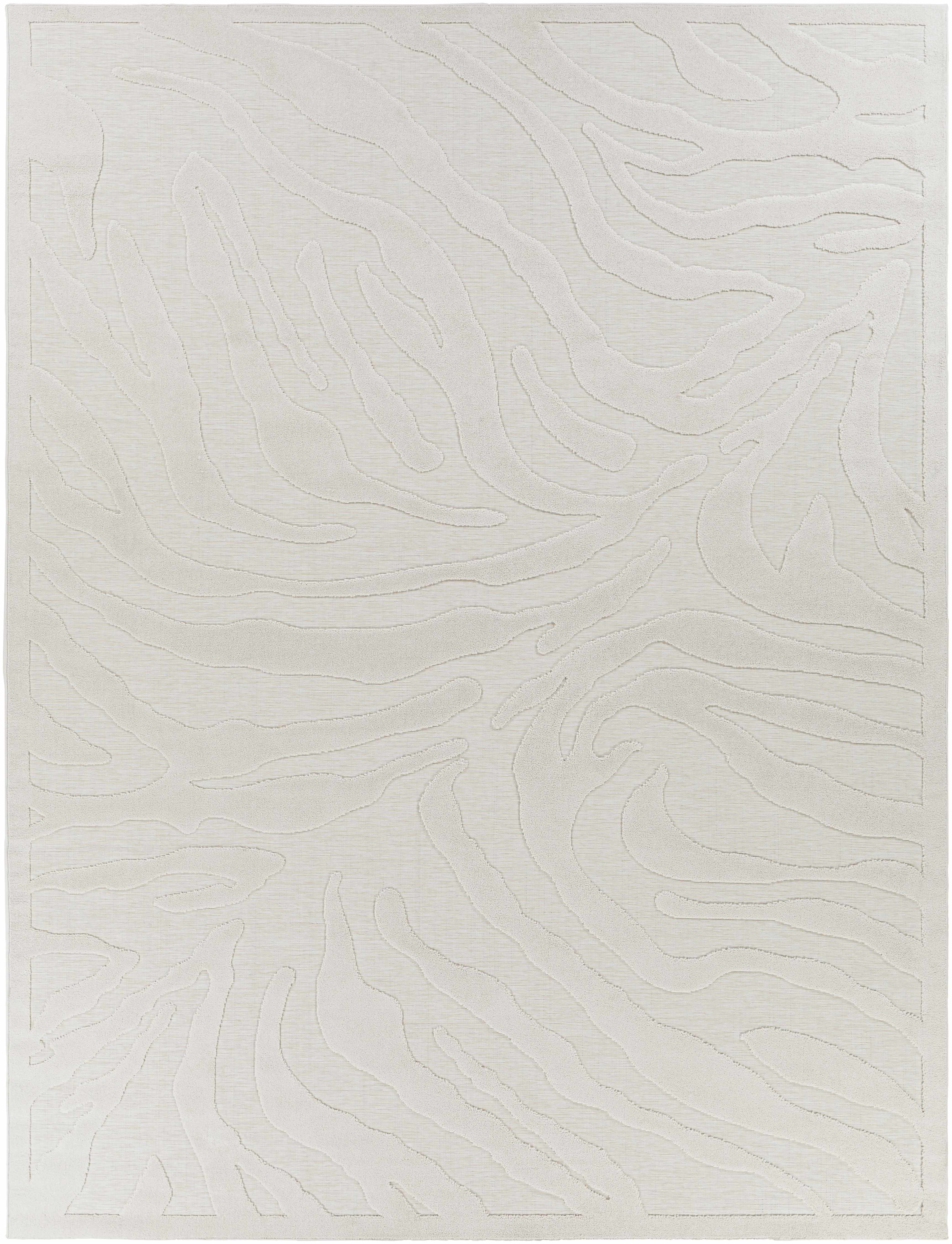 Benzonia 3D White Zebra Outdoor Rug