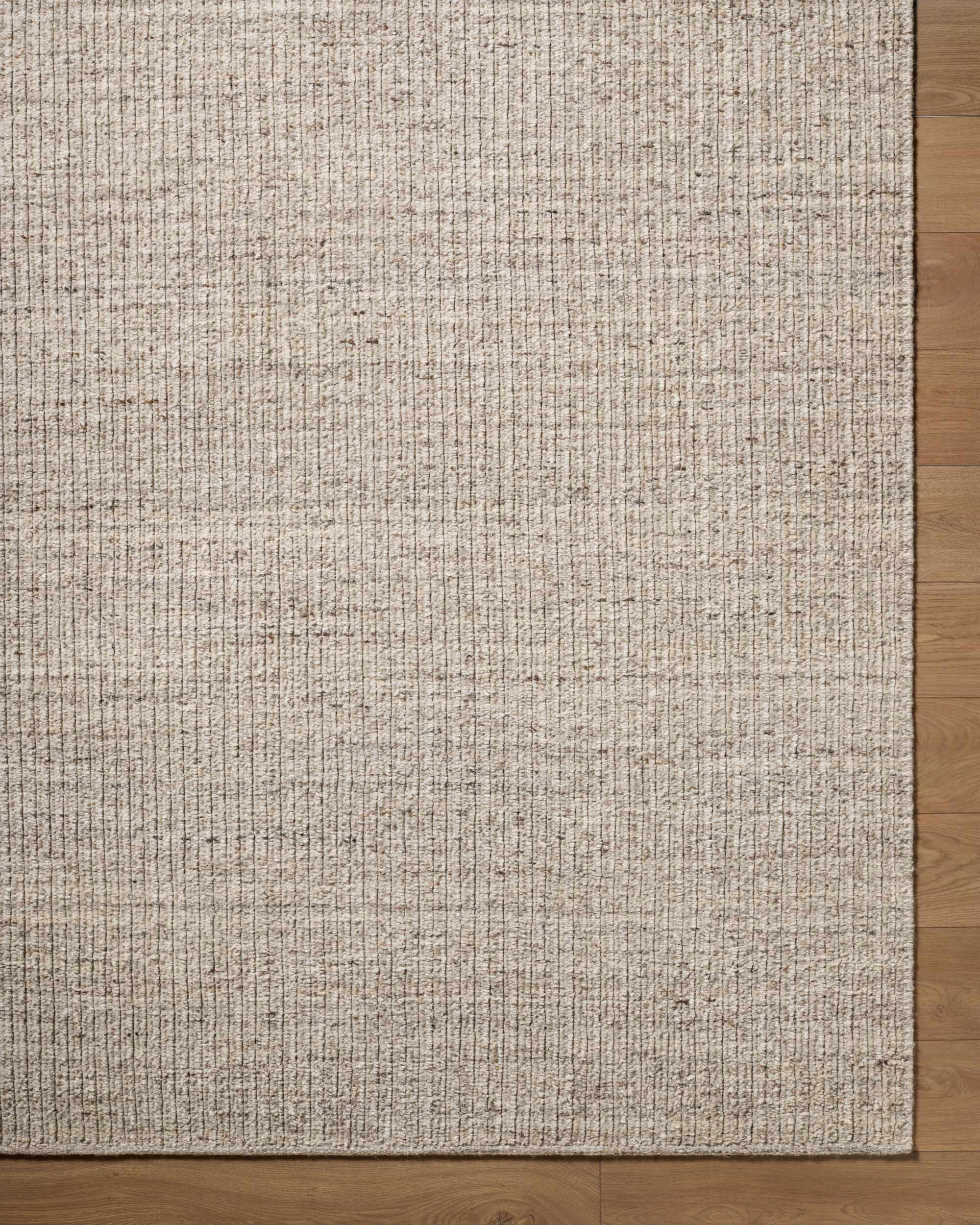 Nikie Taupe Abstract Hand Woven Wool Area Rug
