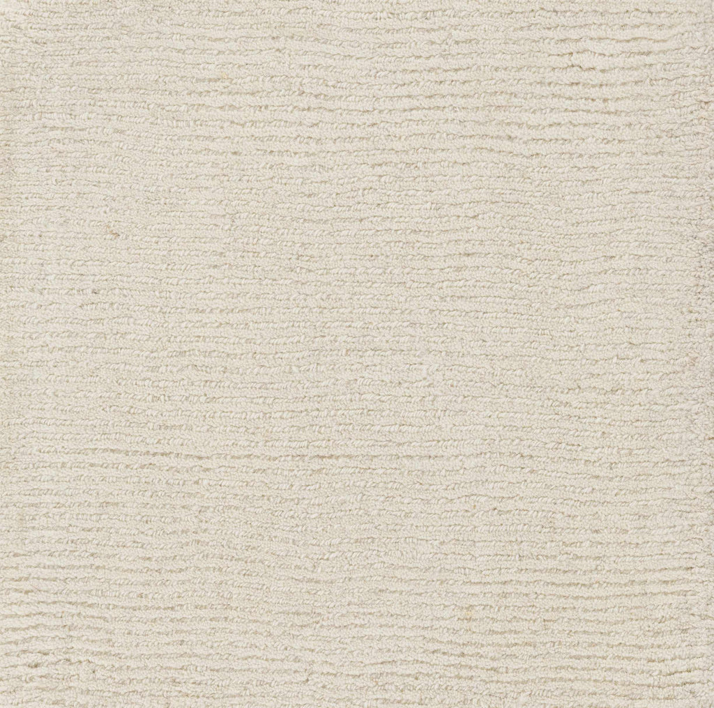 Brockton Solid Light Beige Wool Rug