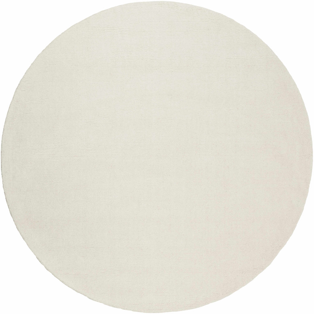 Brockton Solid Light Beige Wool Rug