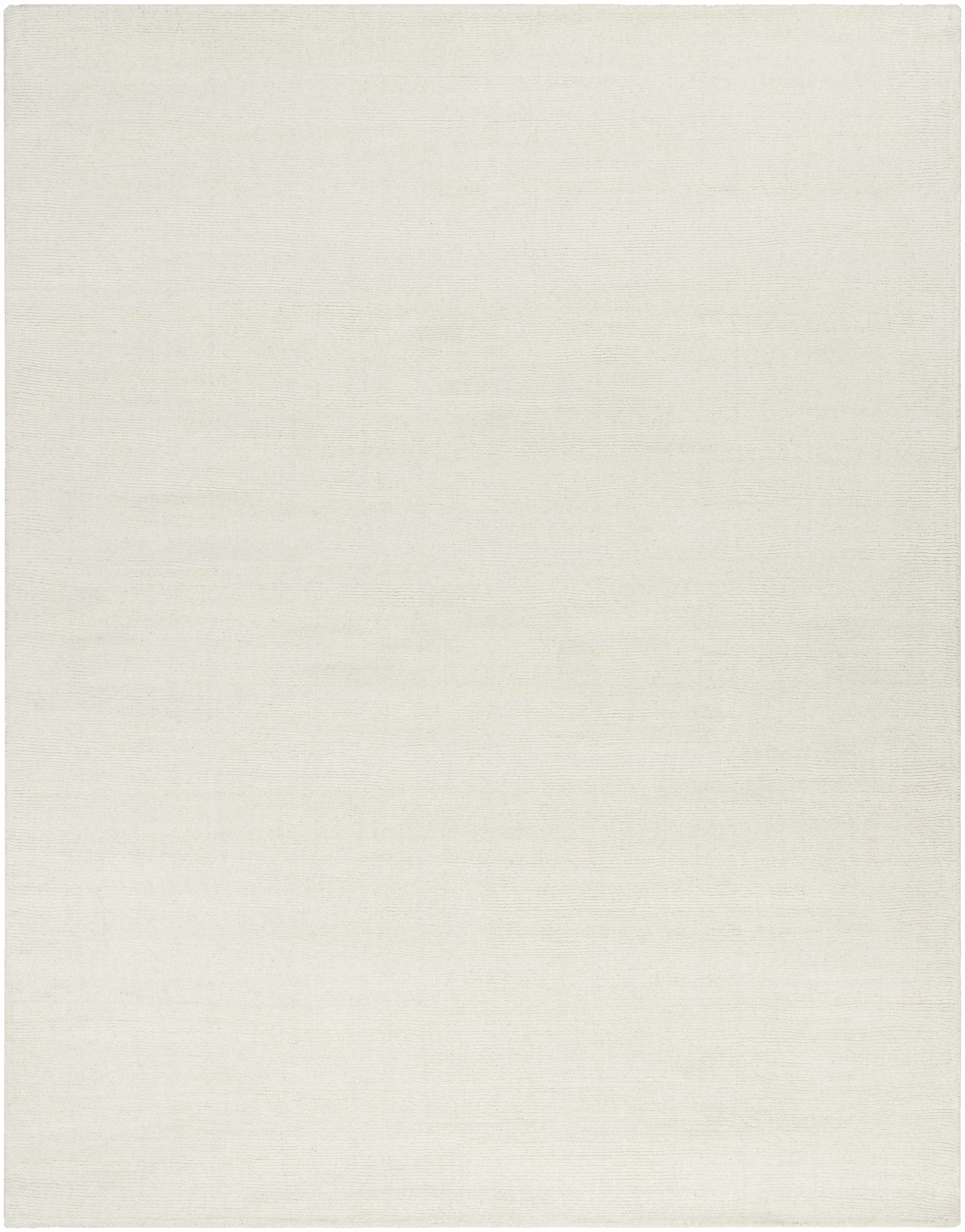 Brockton Solid Light Beige Wool Rug