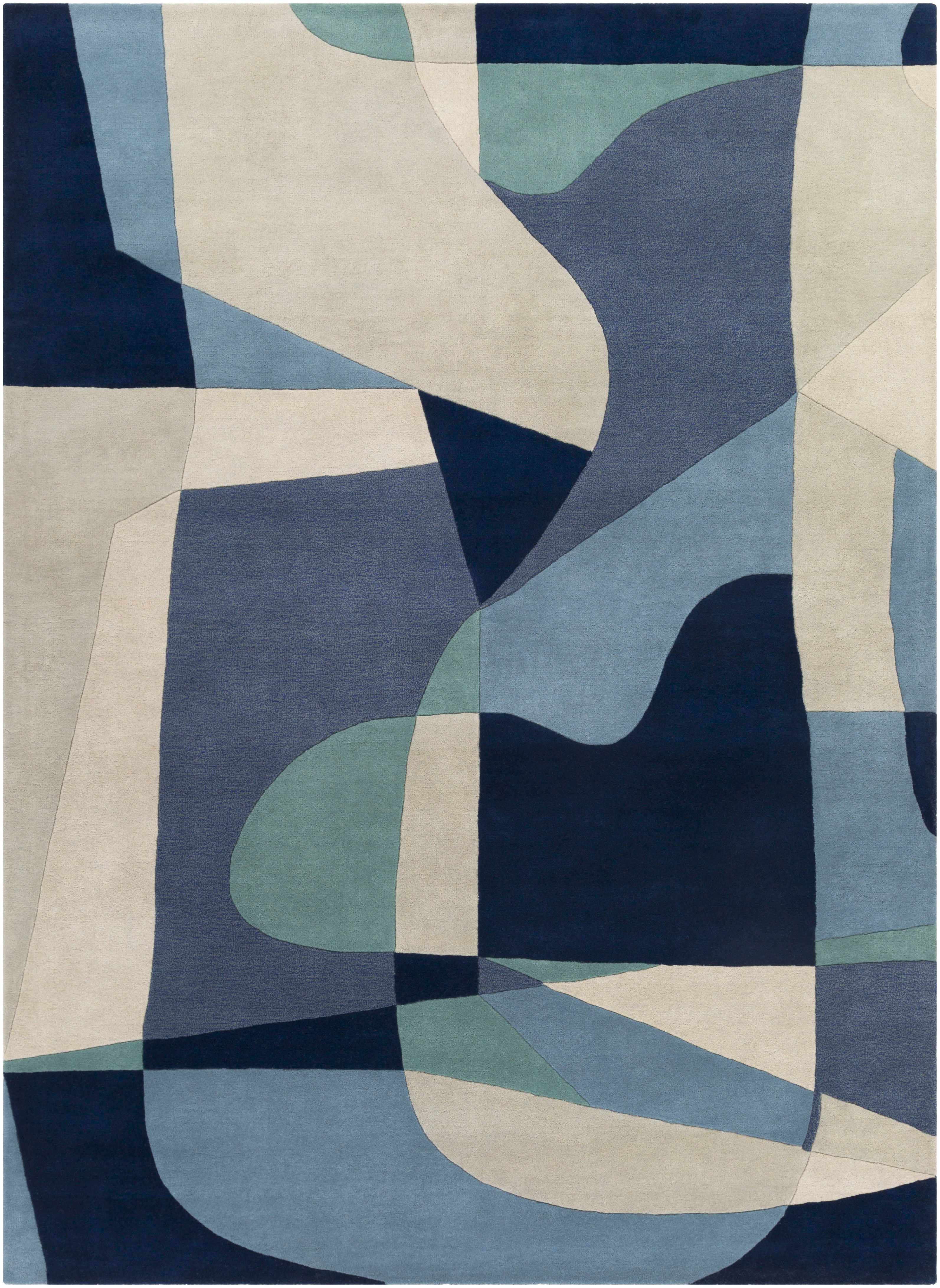 Crawfordsville Modern Hand Tufted Wool Rug