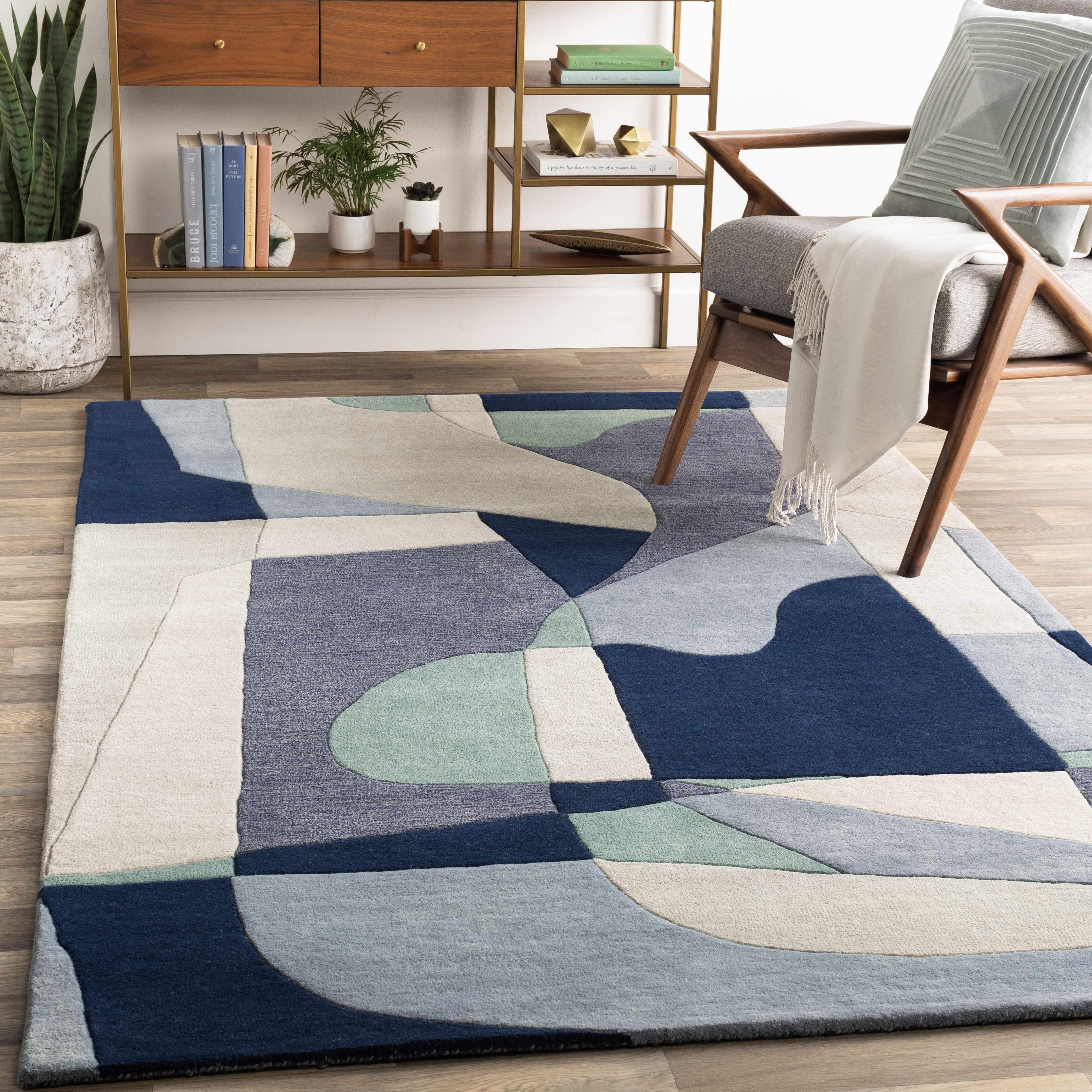 Crawfordsville Modern Hand Tufted Wool Rug