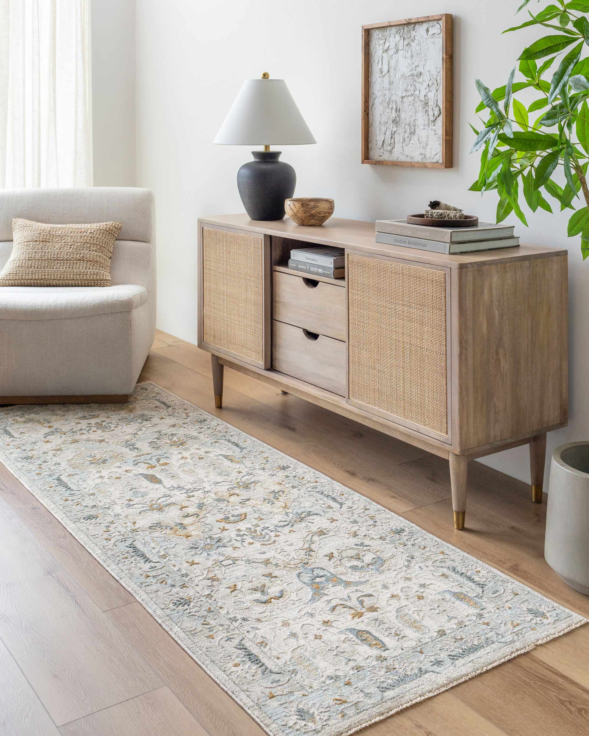 Emile Textured Rug with Fringes