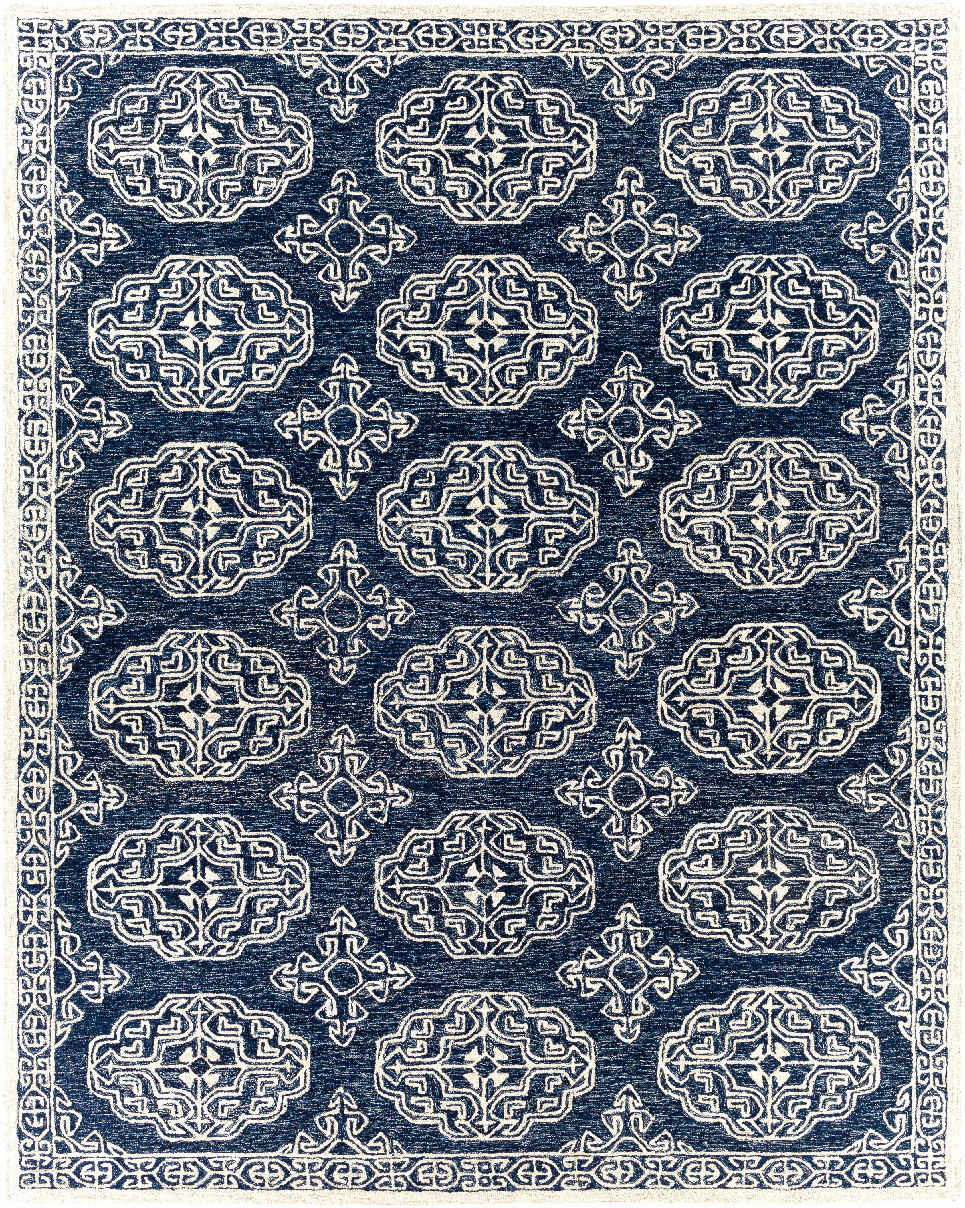 Glenoma Blue Regency Wool Rug