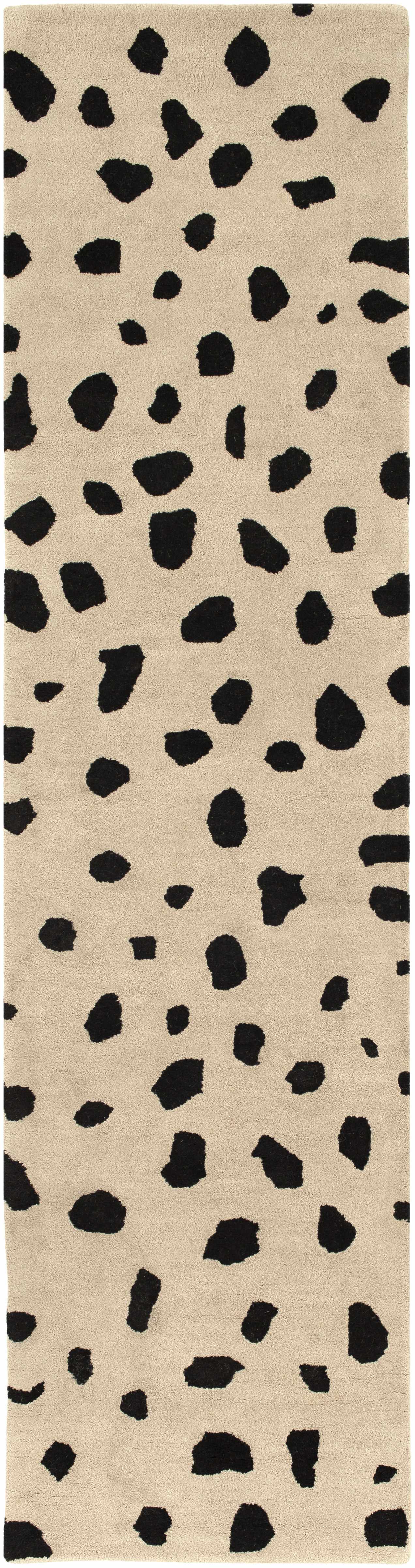 Guiseley Dalmatian Hand Tufted Wool Area Rug