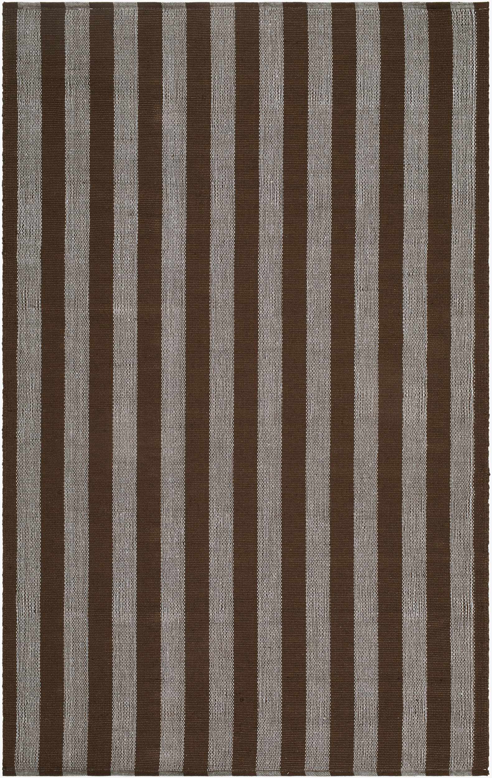 Carpeneto Brown Striped Outdoor Area Rug