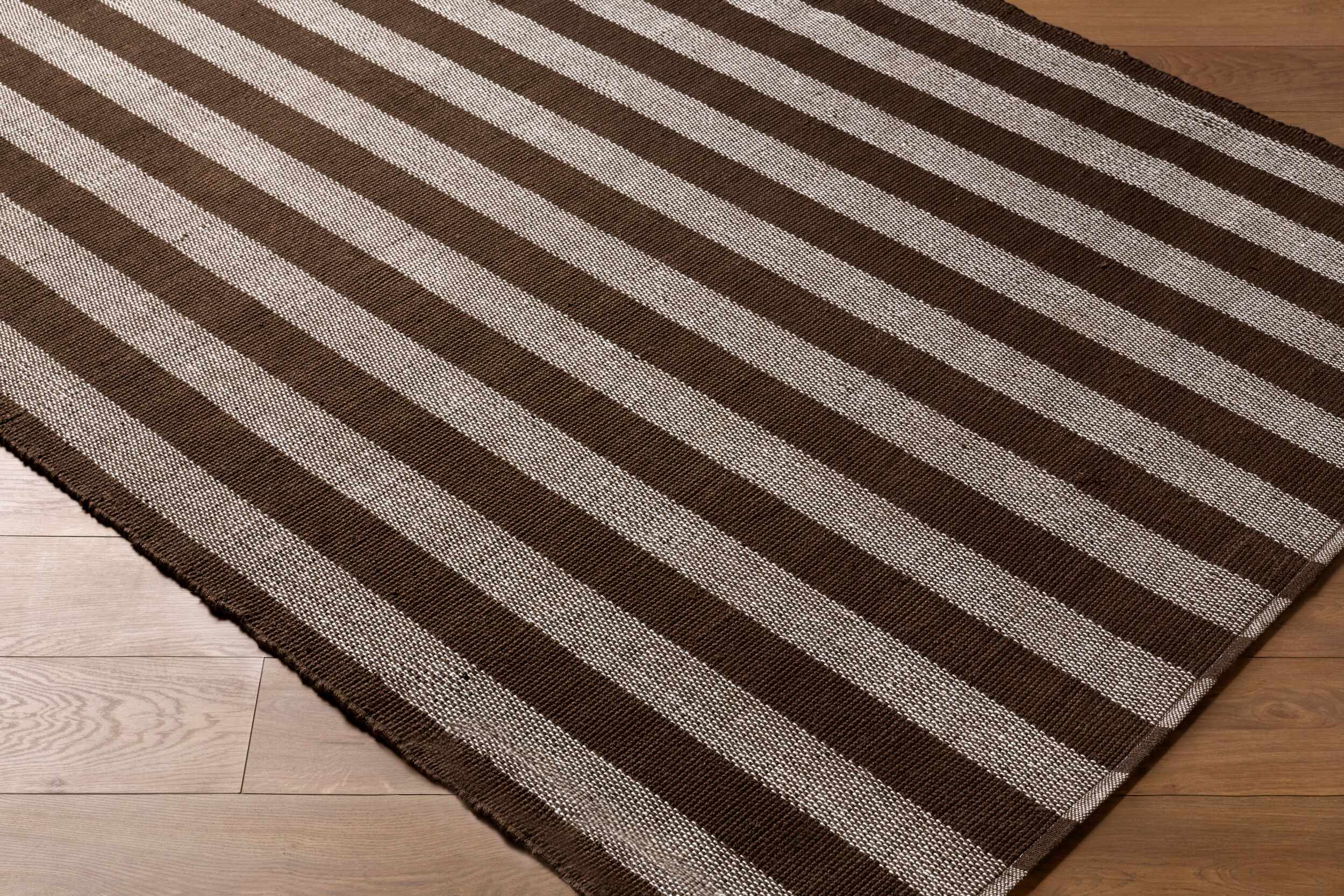 Carpeneto Brown Striped Outdoor Area Rug