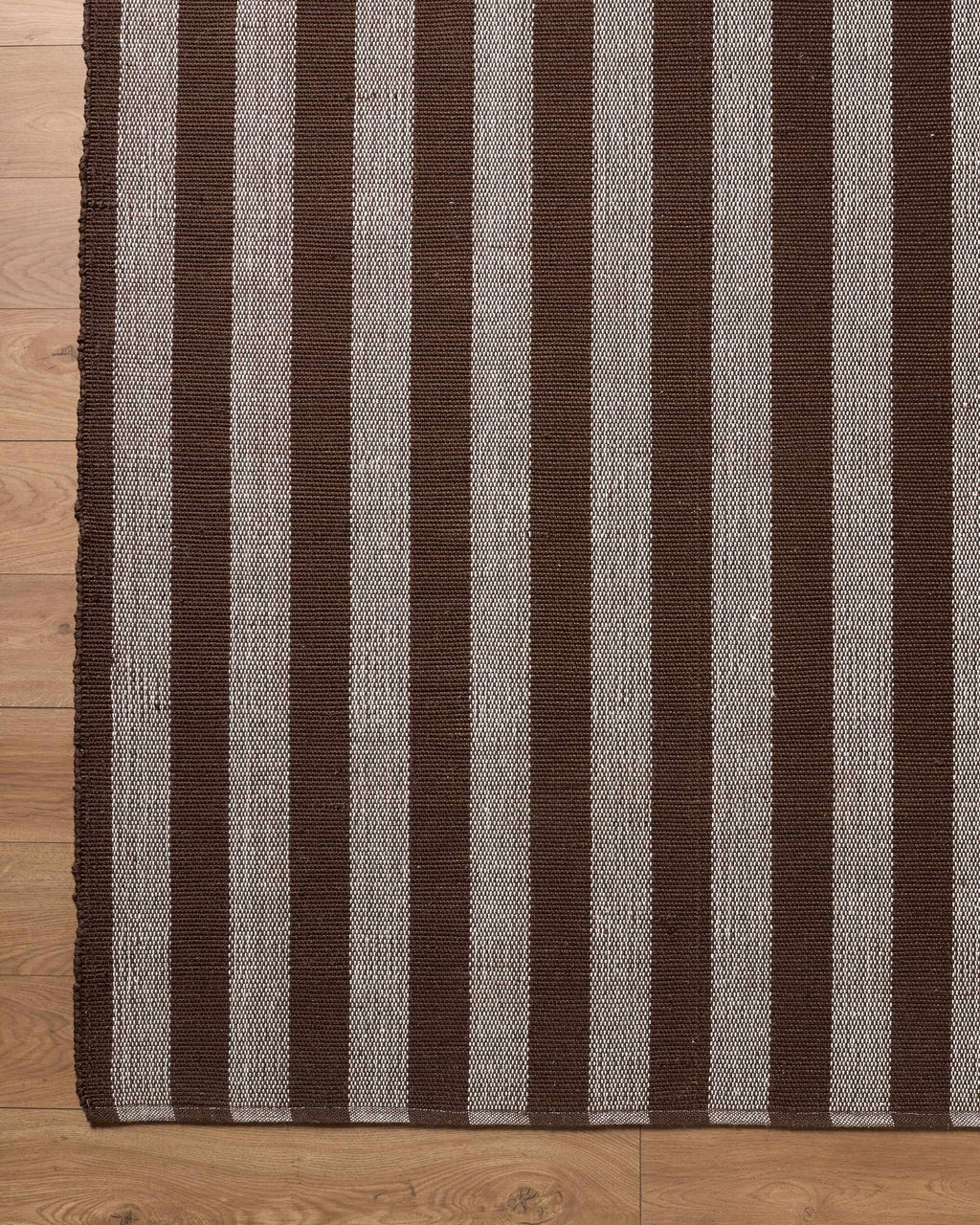 Carpeneto Brown Striped Outdoor Area Rug