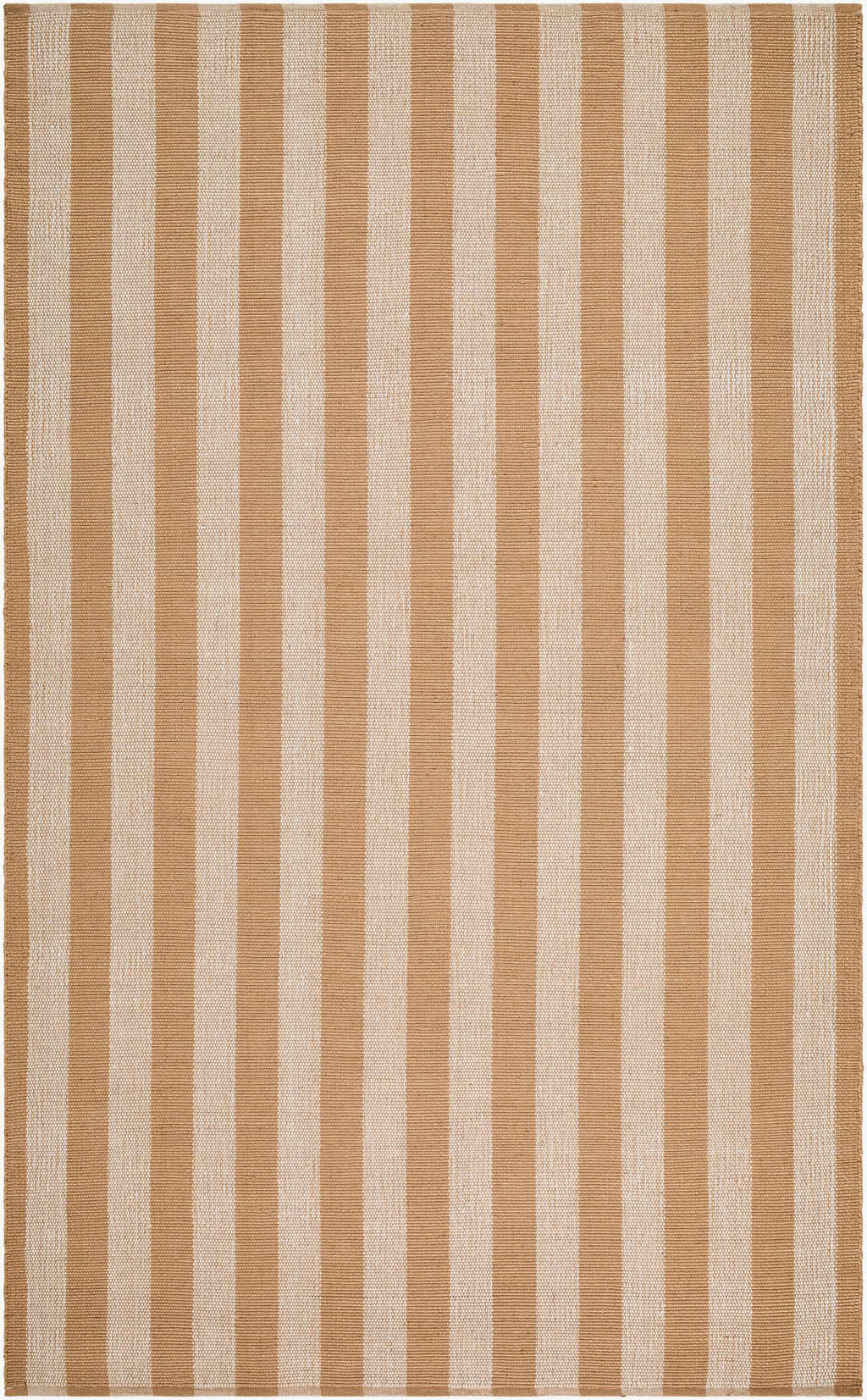 Carpeneto Camel Striped Outdoor Area Rug