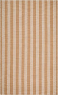 Carpeneto Camel Striped Outdoor Area Rug