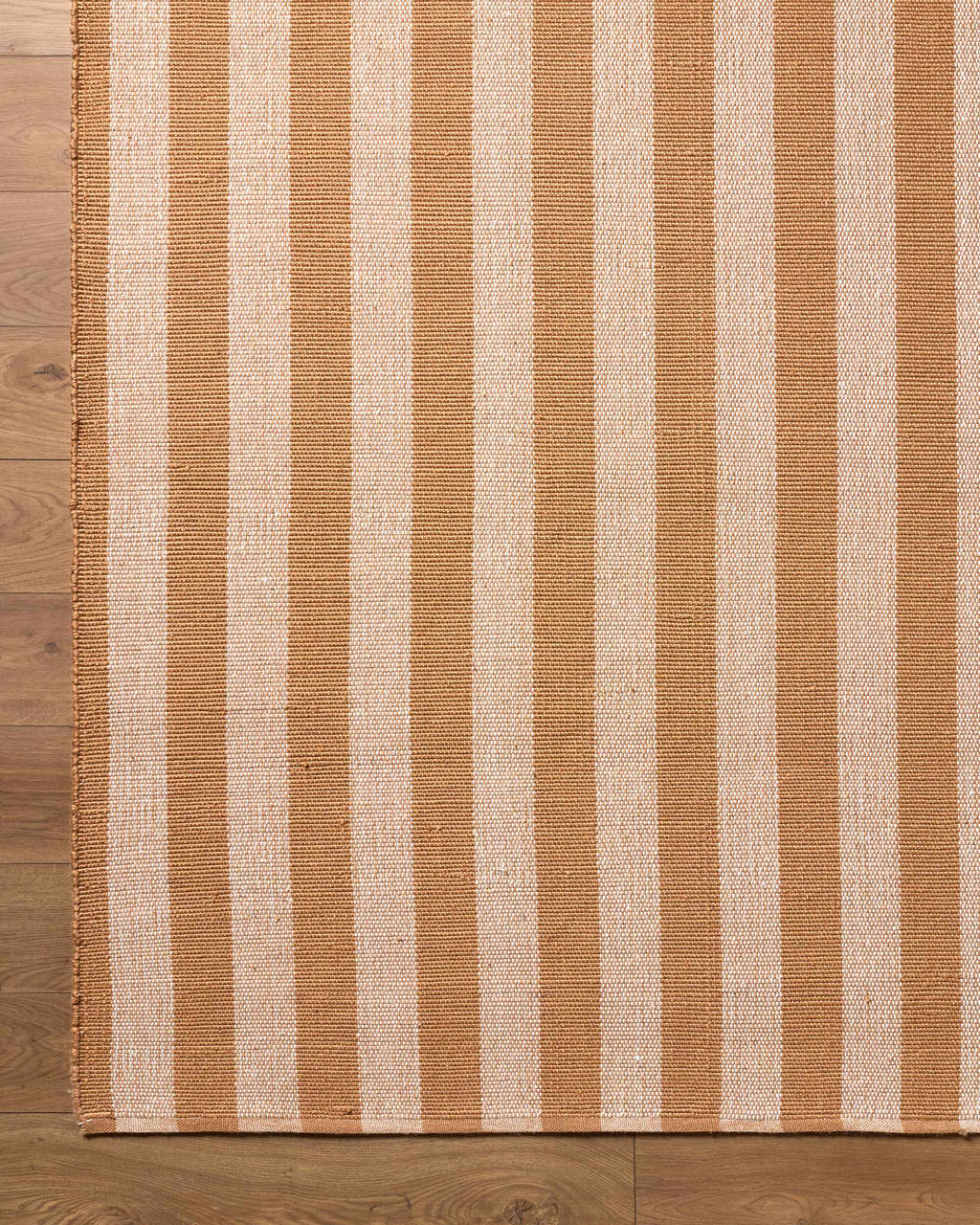 Carpeneto Camel Striped Outdoor Area Rug