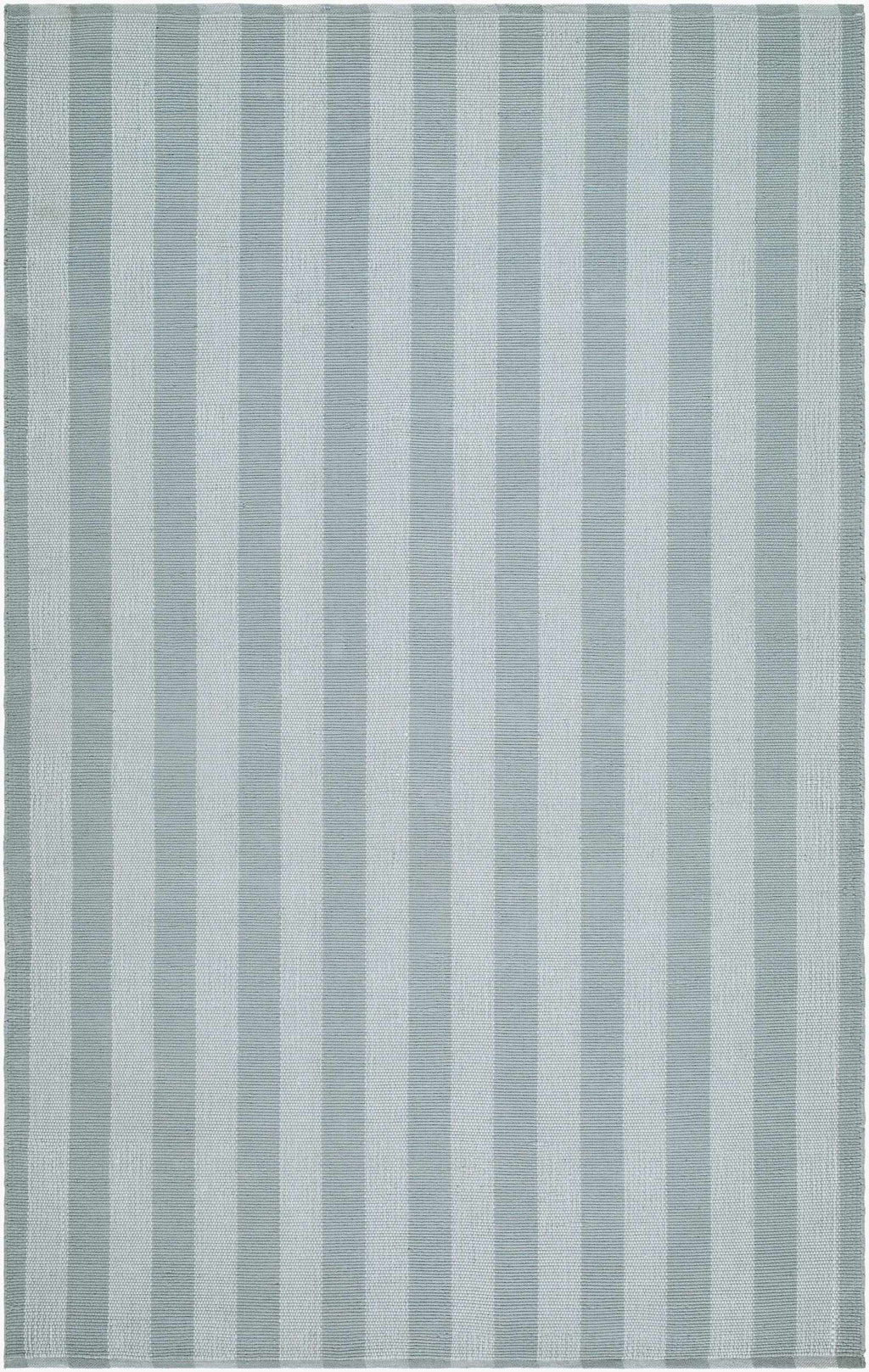 Carpeneto Dusty Blue Striped Outdoor Area Rug