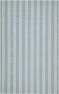 Carpeneto Dusty Blue Striped Outdoor Area Rug