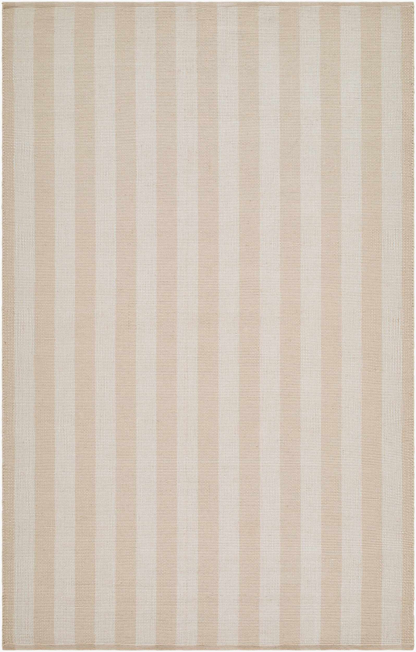 Carpeneto Beige Striped Outdoor Area Rug