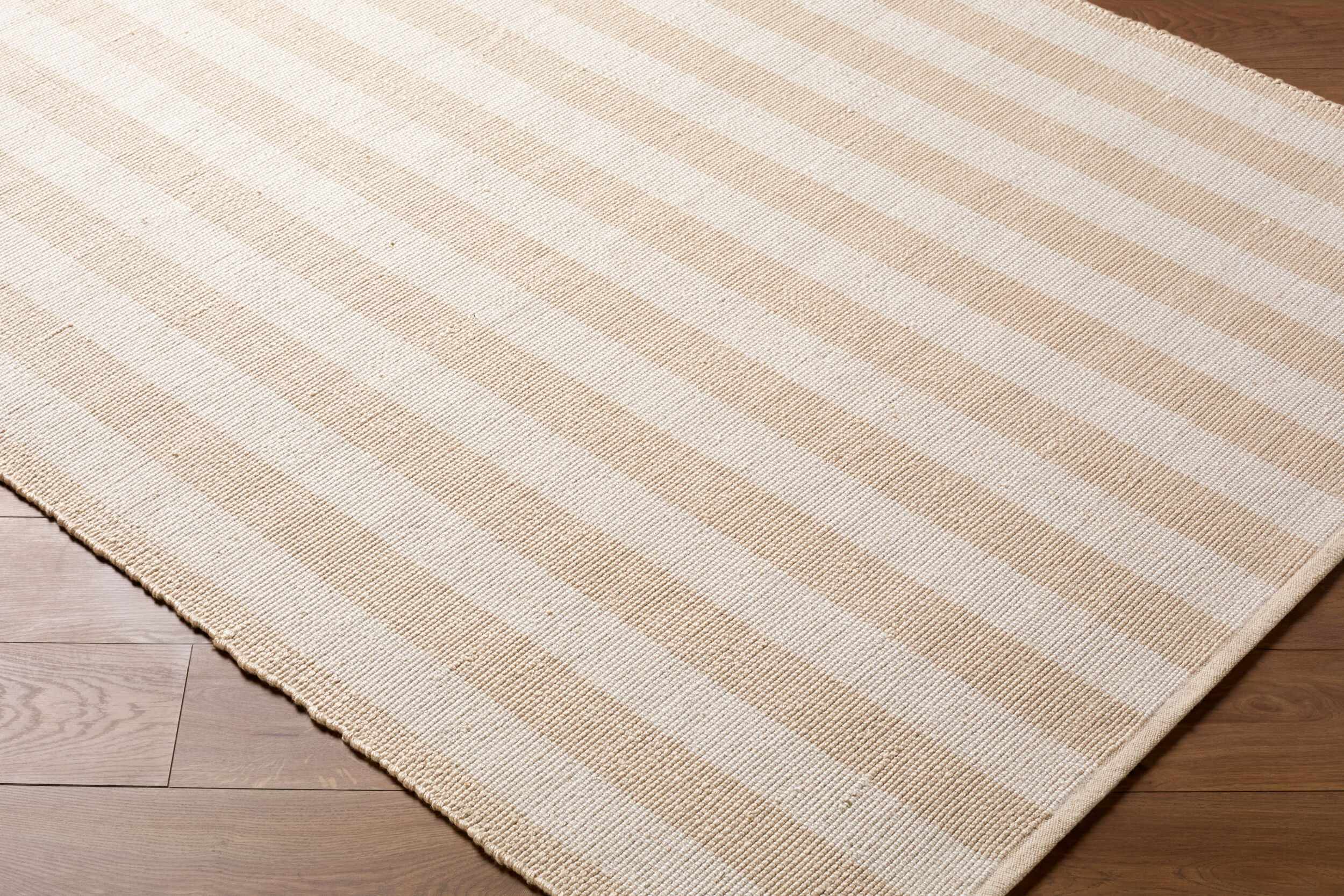 Carpeneto Beige Striped Outdoor Area Rug