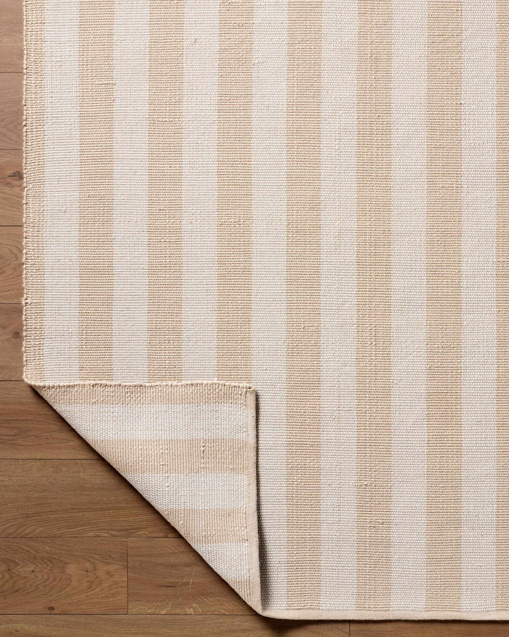 Carpeneto Beige Striped Outdoor Area Rug