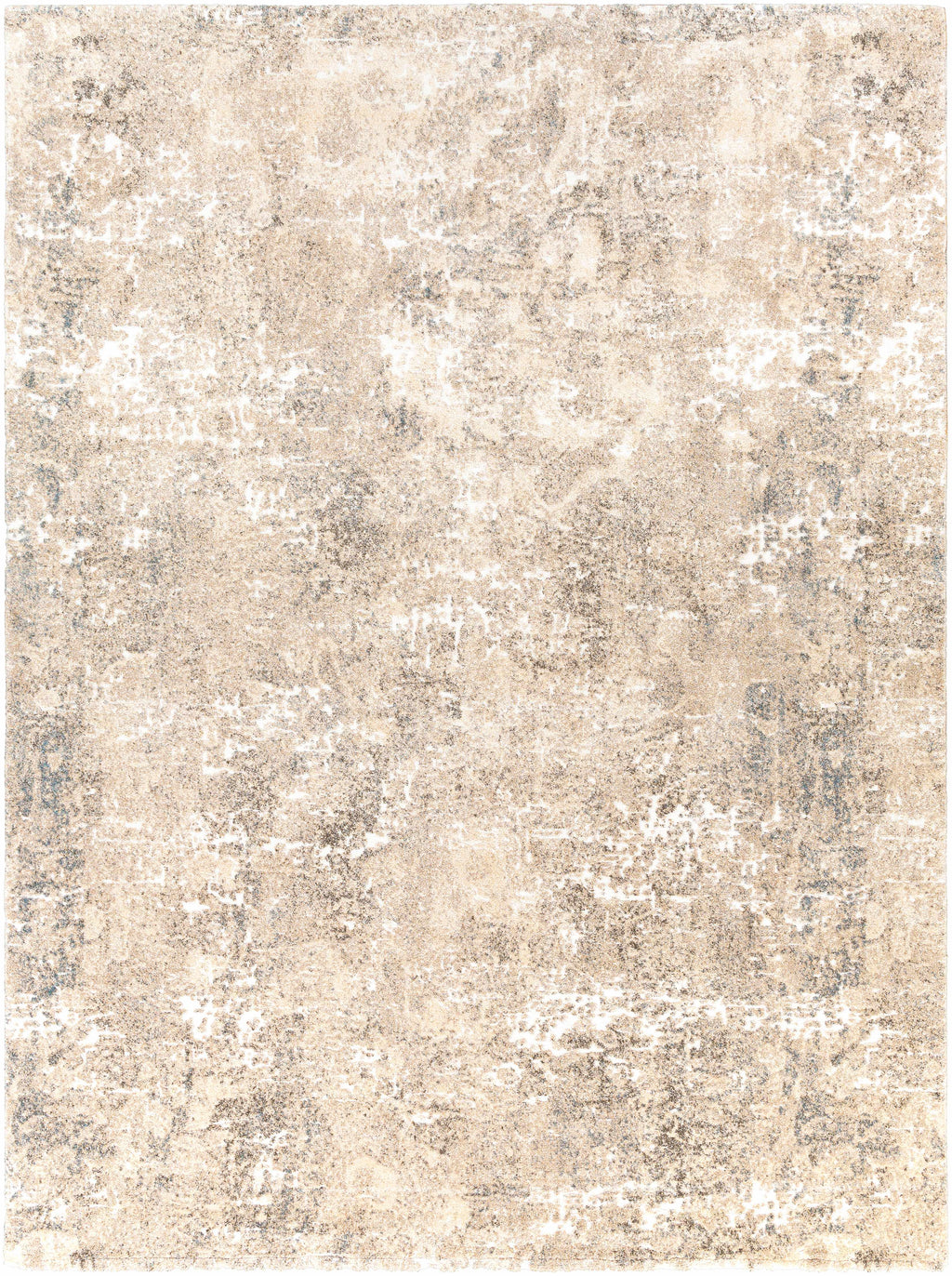 Holtsville Abstract Ivory Thick Rug