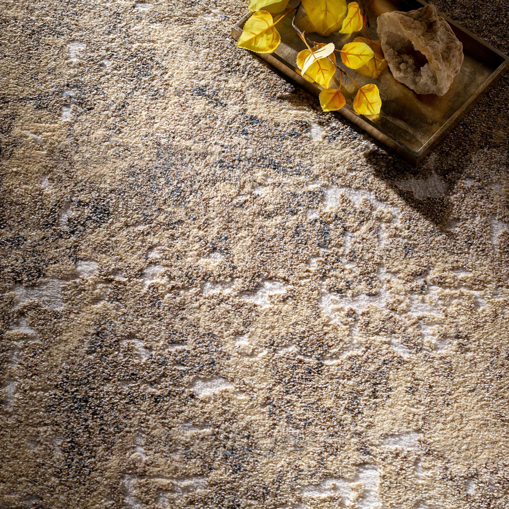 Holtsville Abstract Ivory Thick Rug