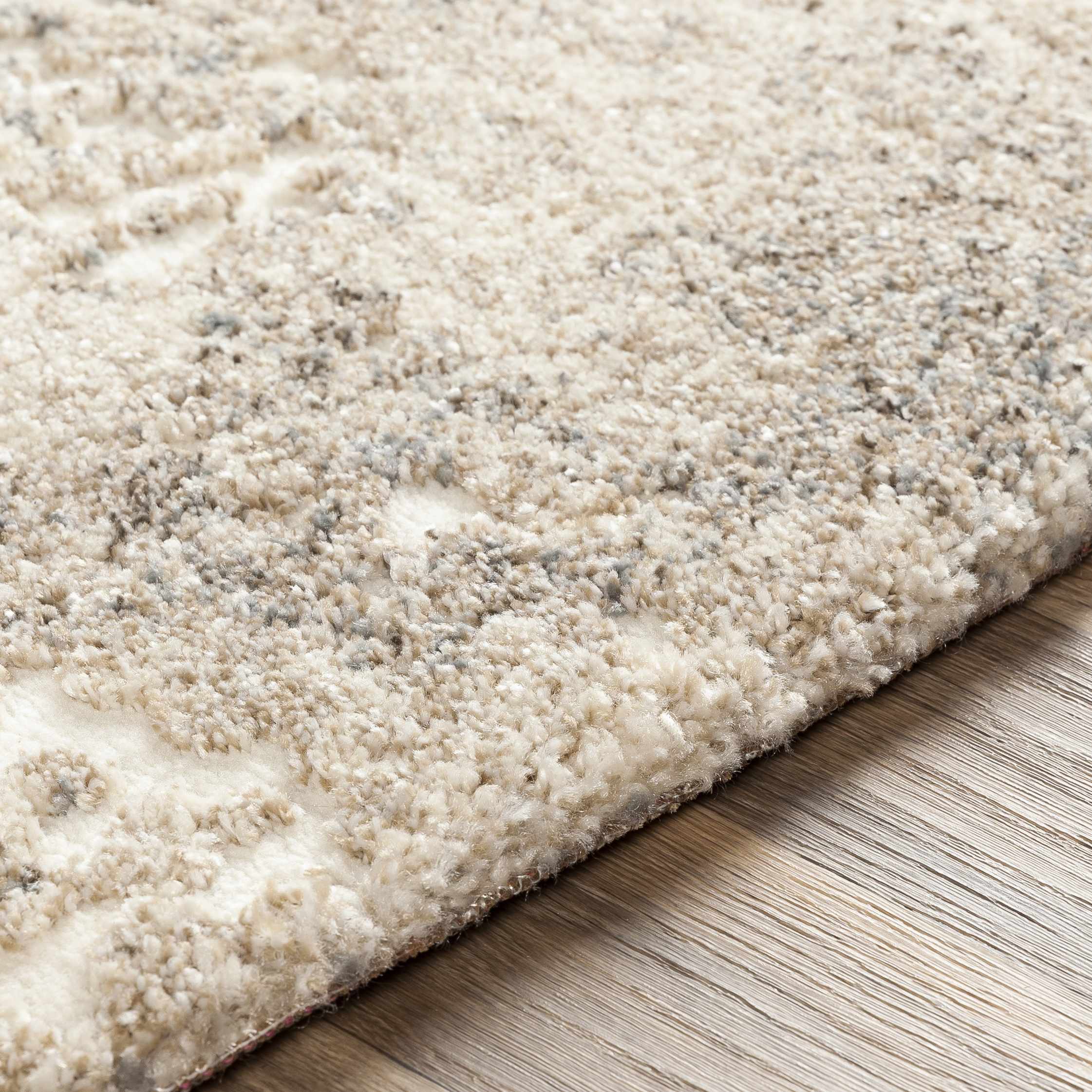 Holtsville Abstract Ivory Thick Rug