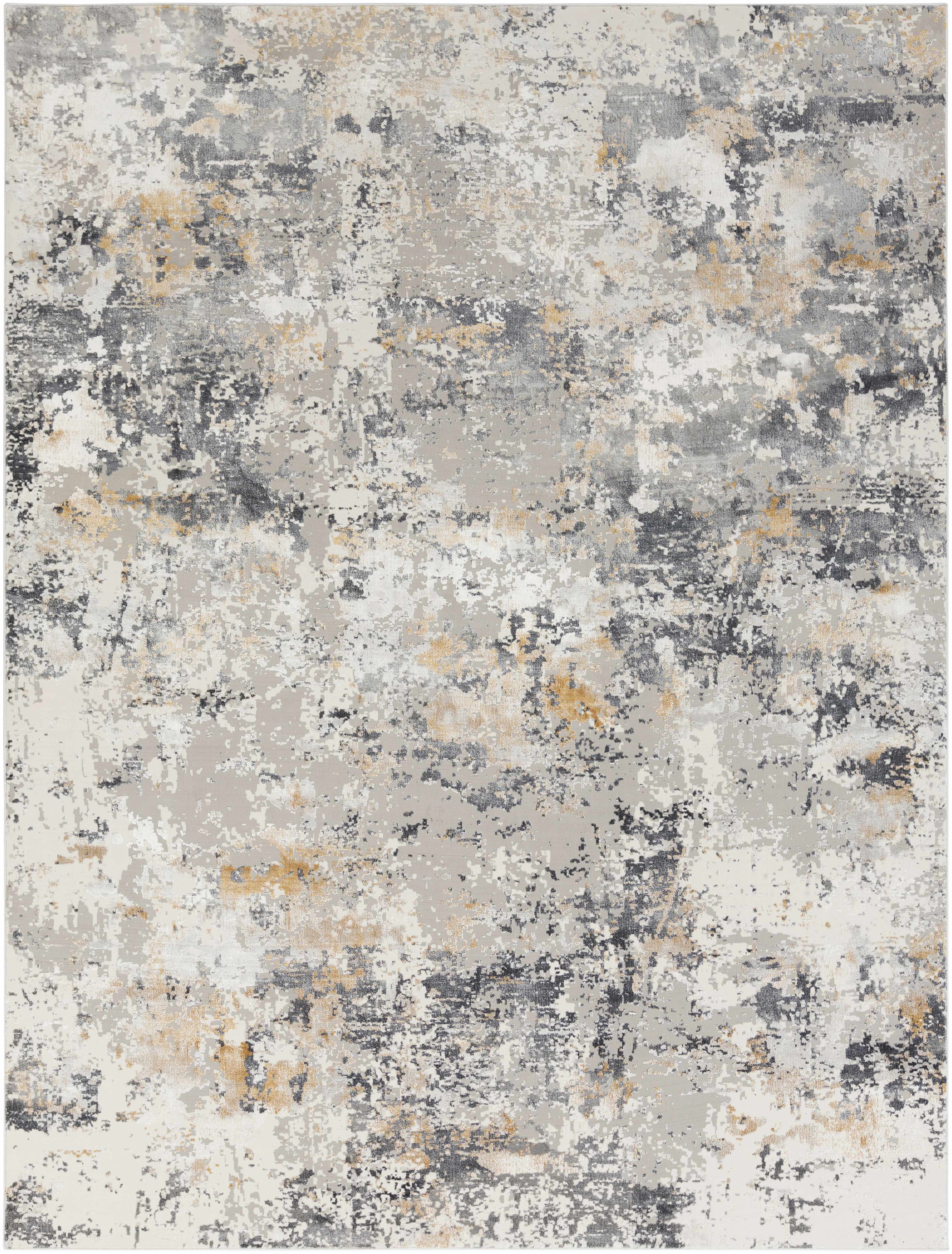 Lenzburg Faux Silk Abstract Rug