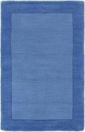 Macedon Blue Bordered Wool Rug