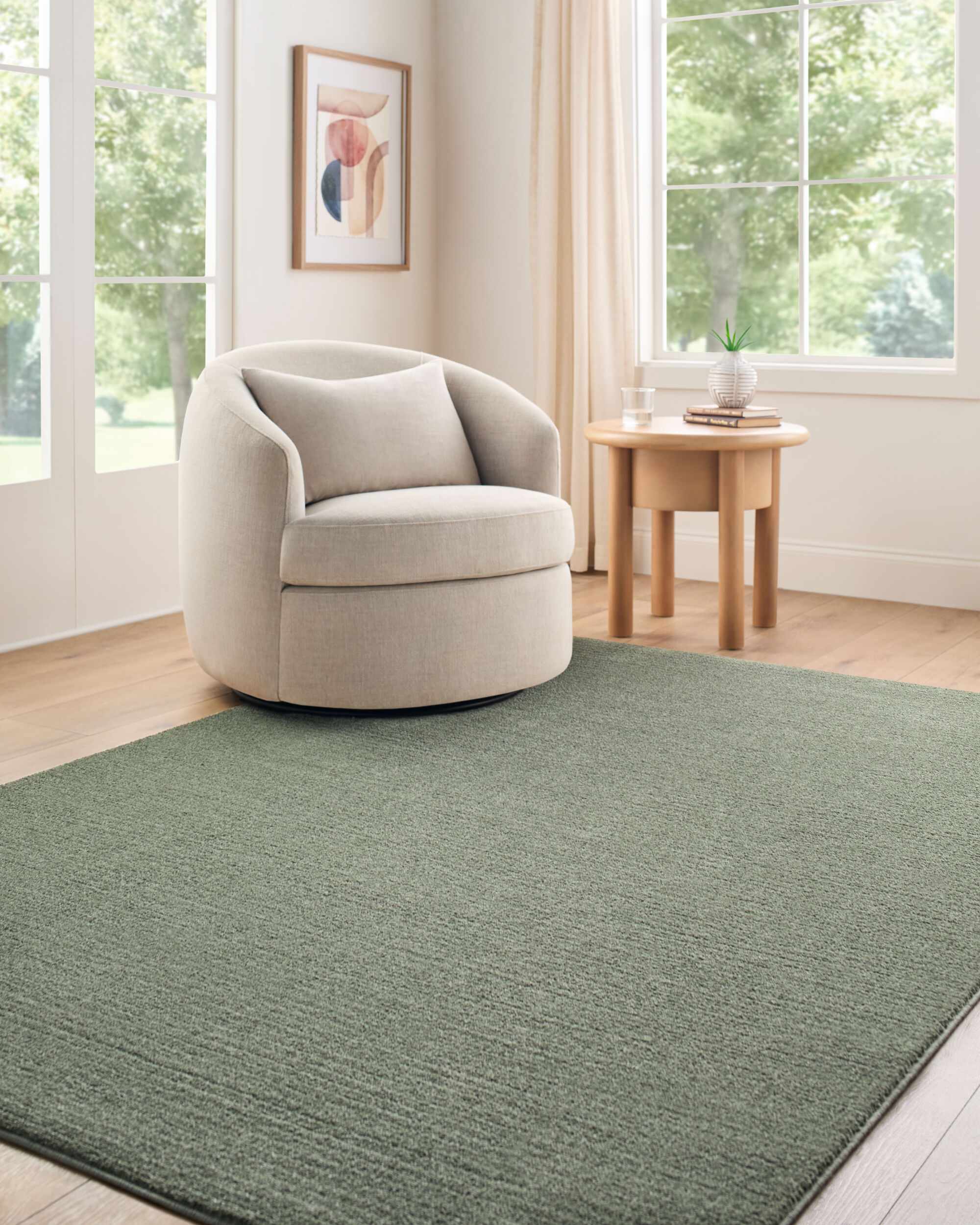 Levent Olive Area Rug