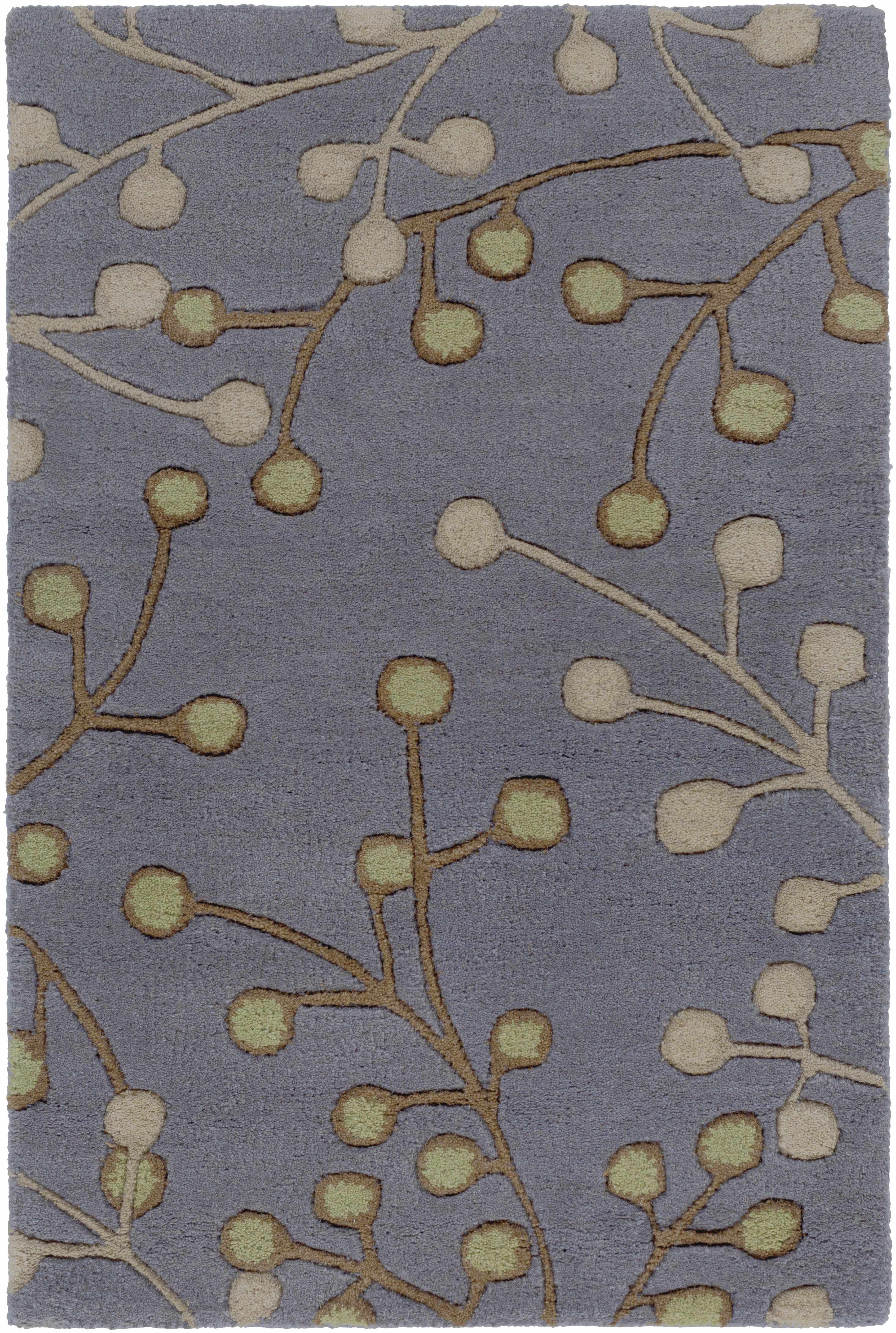 Elsu Brown Beige Wool Rug